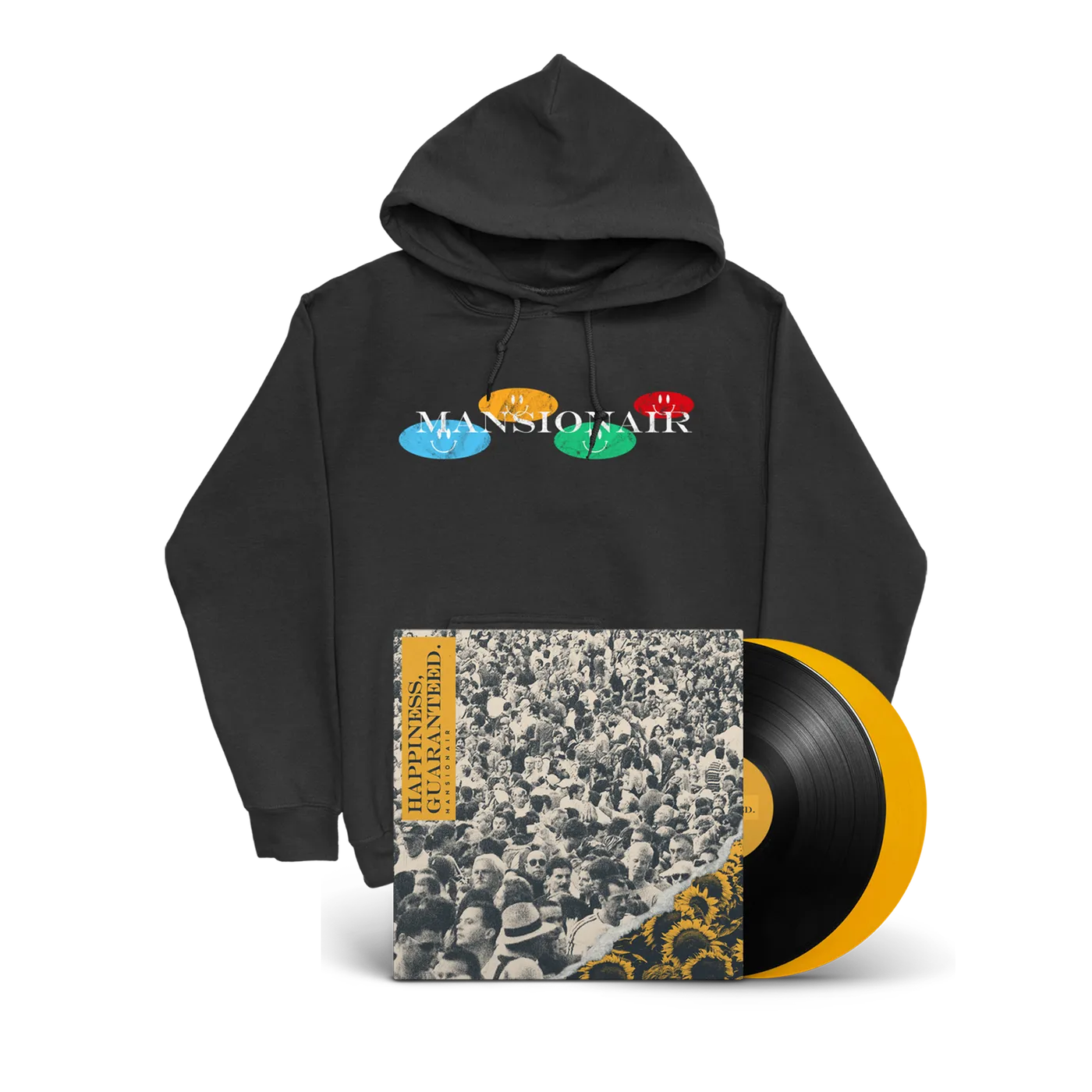Mansionair | Smiley Hoodie + Vinyl Bundle