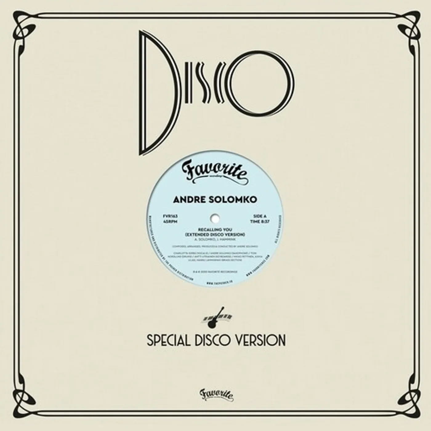 Andre Solomko Recalling You Vinyl Record