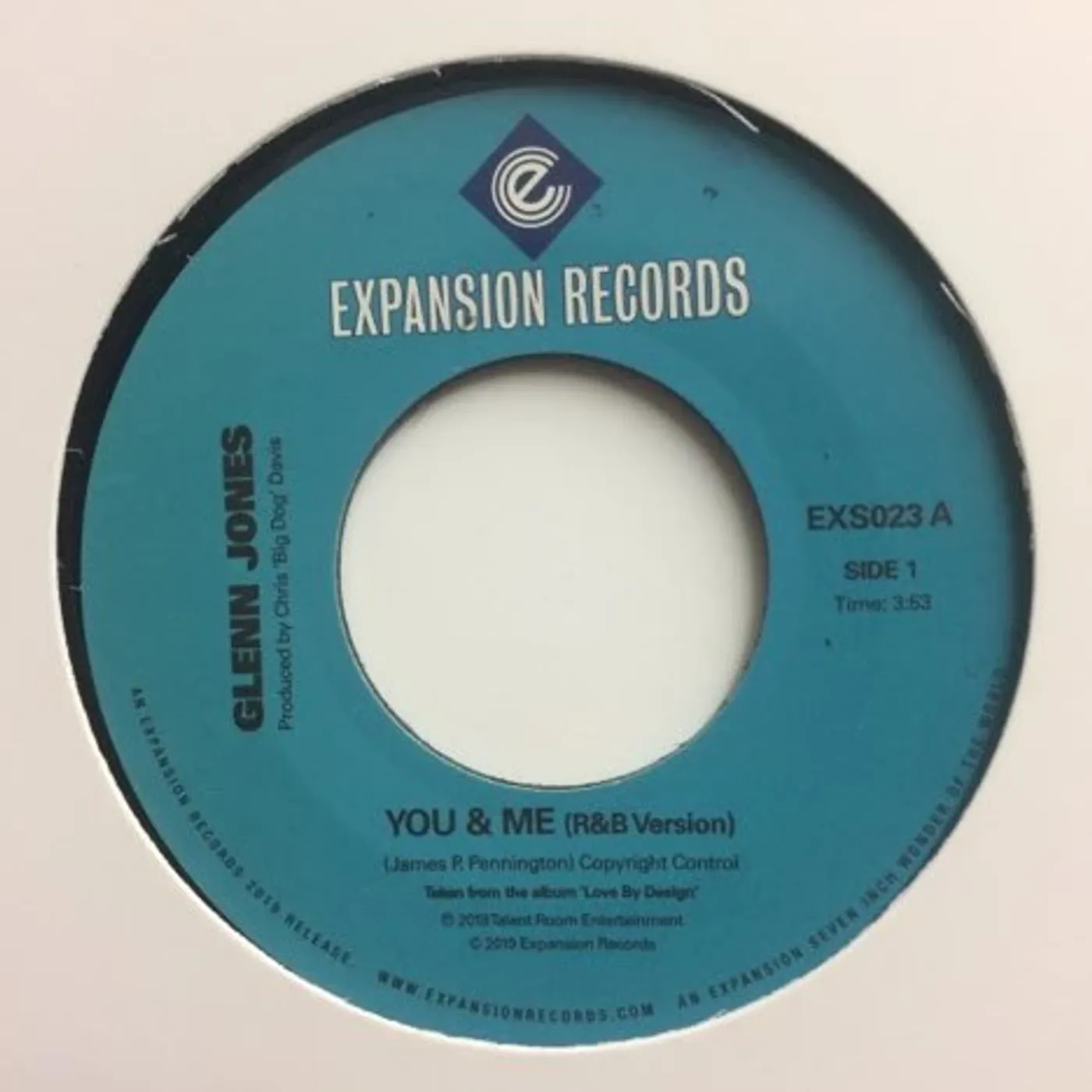 Glenn Jones You & Me Vinyl Record