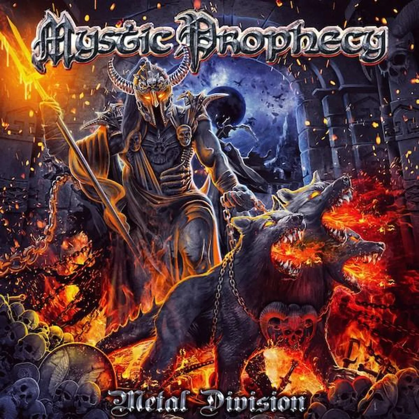 Mystic Prophecy METAL DIVISION (BLUE & WHITE SPLIT VINYL) Vinyl Record