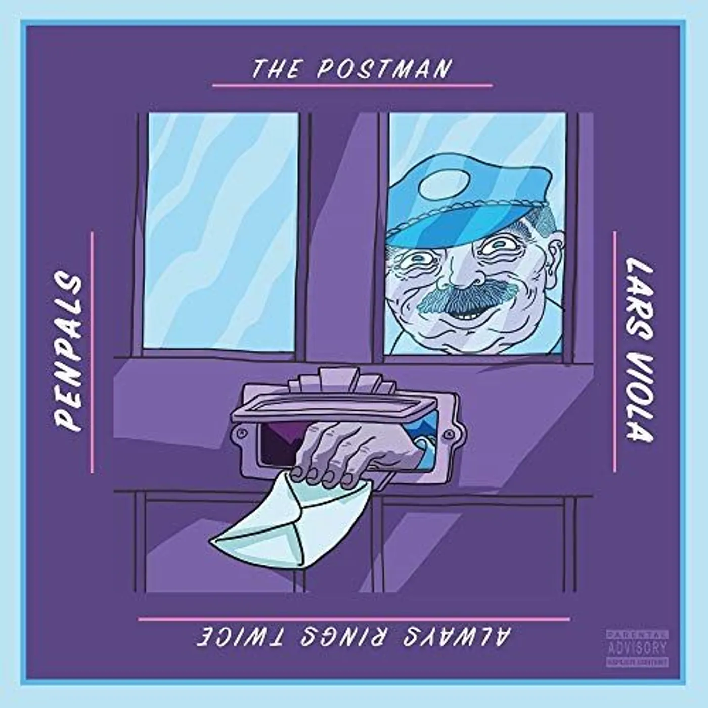 Penpals / Lars Viola POSTMAN ALWAYS RINGS TWICE (BLUE VINYL) Vinyl Record