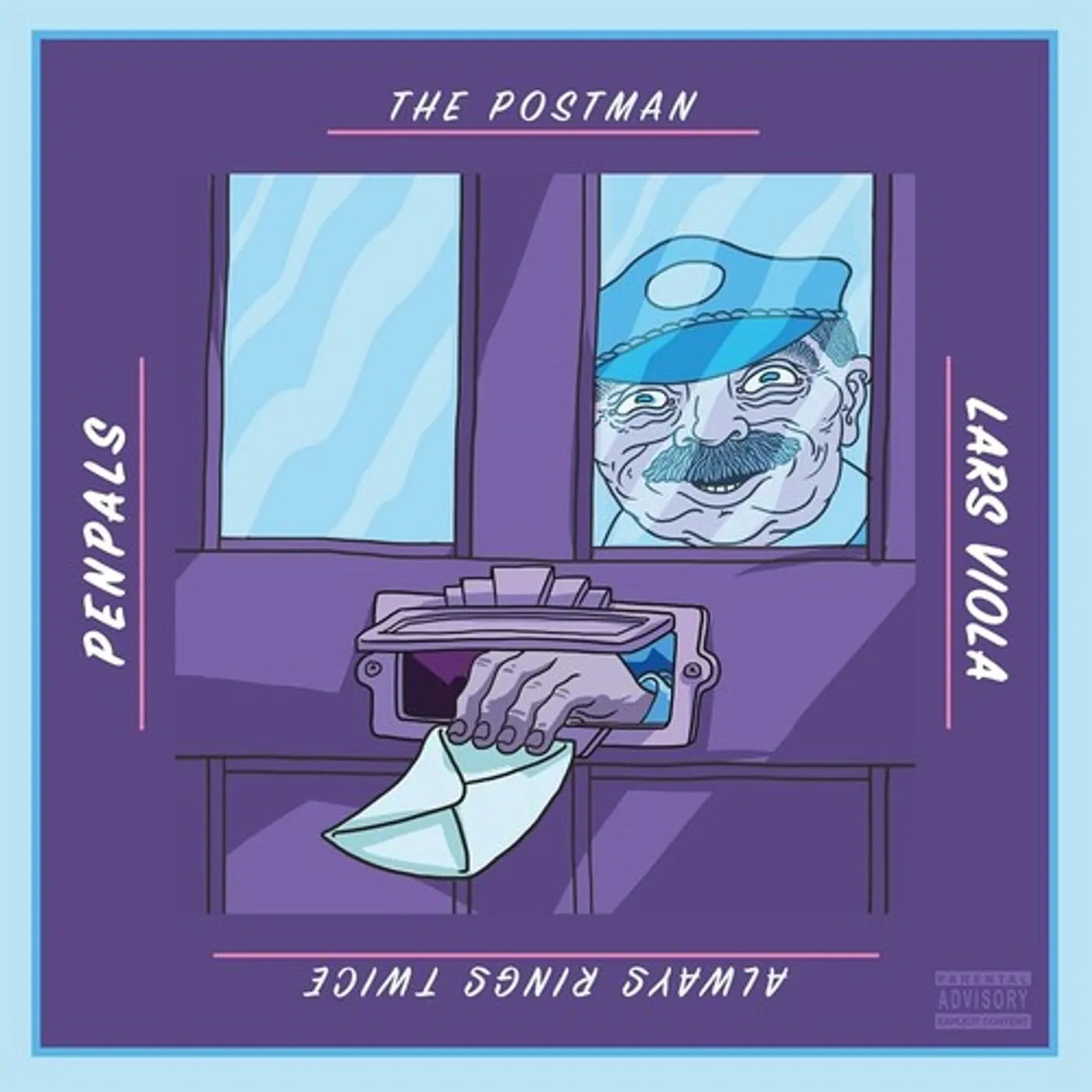 Penpals / Lars Viola POSTMAN ALWAYS RINGS TWICE (BLUE VINYL) Vinyl Record