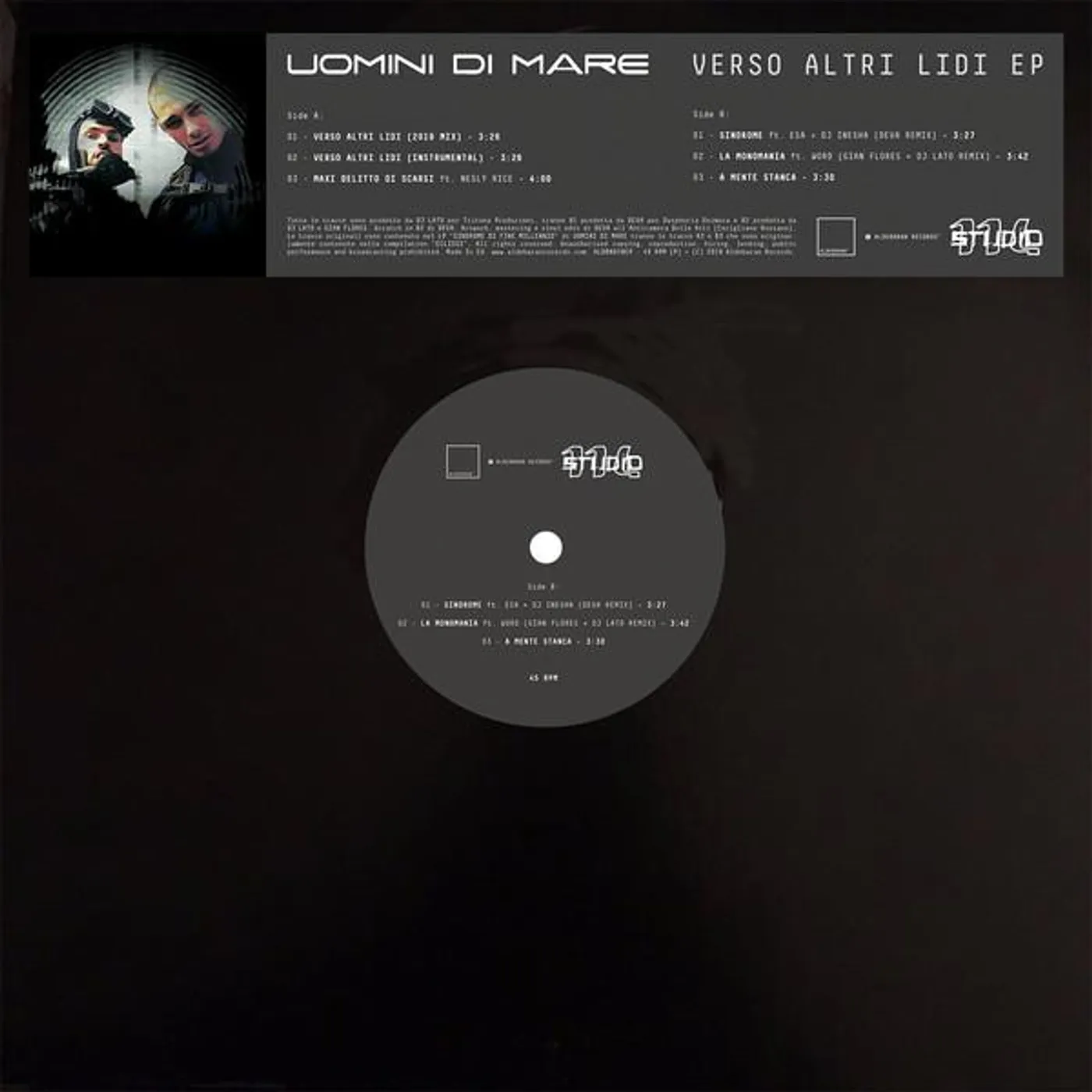 Uomini Di Mare VERSO ALTRI LIDI Vinyl Record