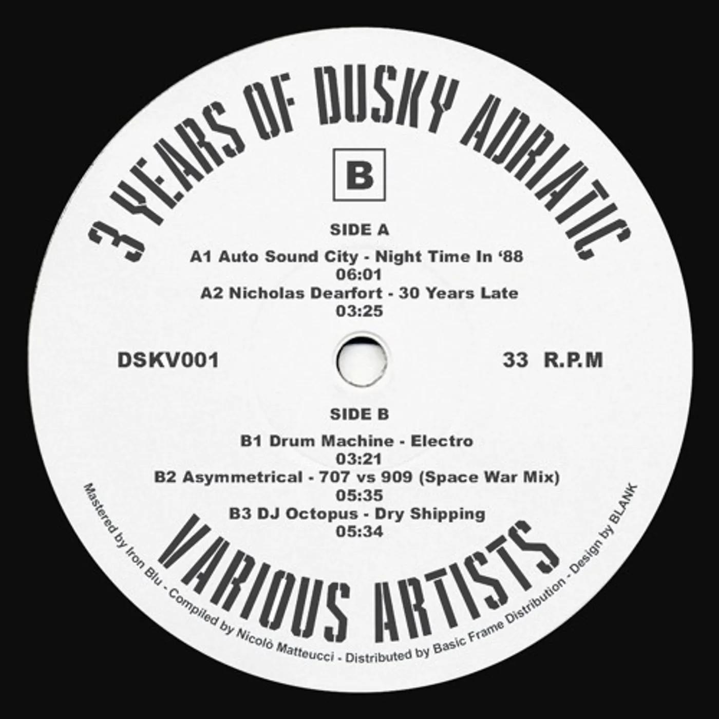 3 YEARS OF DUSKY ADRIATIC / VARIOUS Vinyl Record
