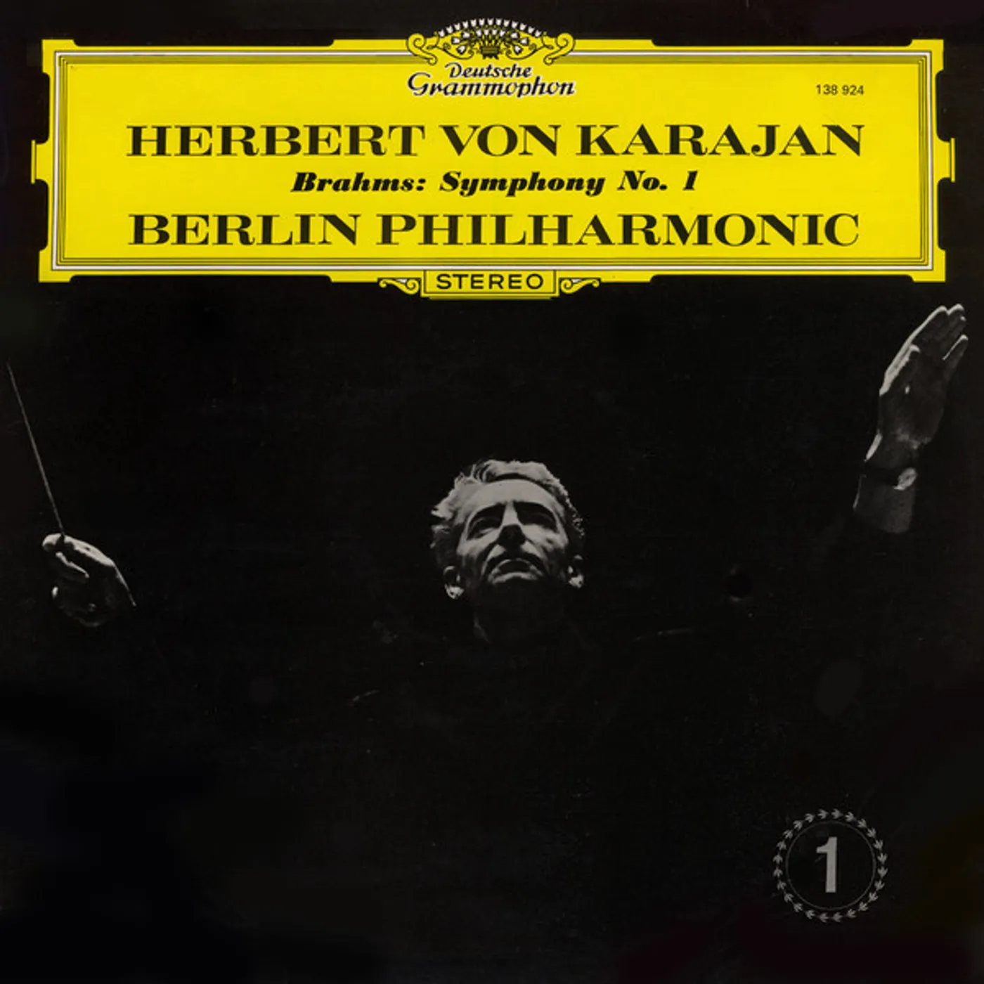 Berlin Philharmonic Orchestra (Herbert Von Karajan) BRAHMS SYMPHONY NO. 1 Vinyl Record