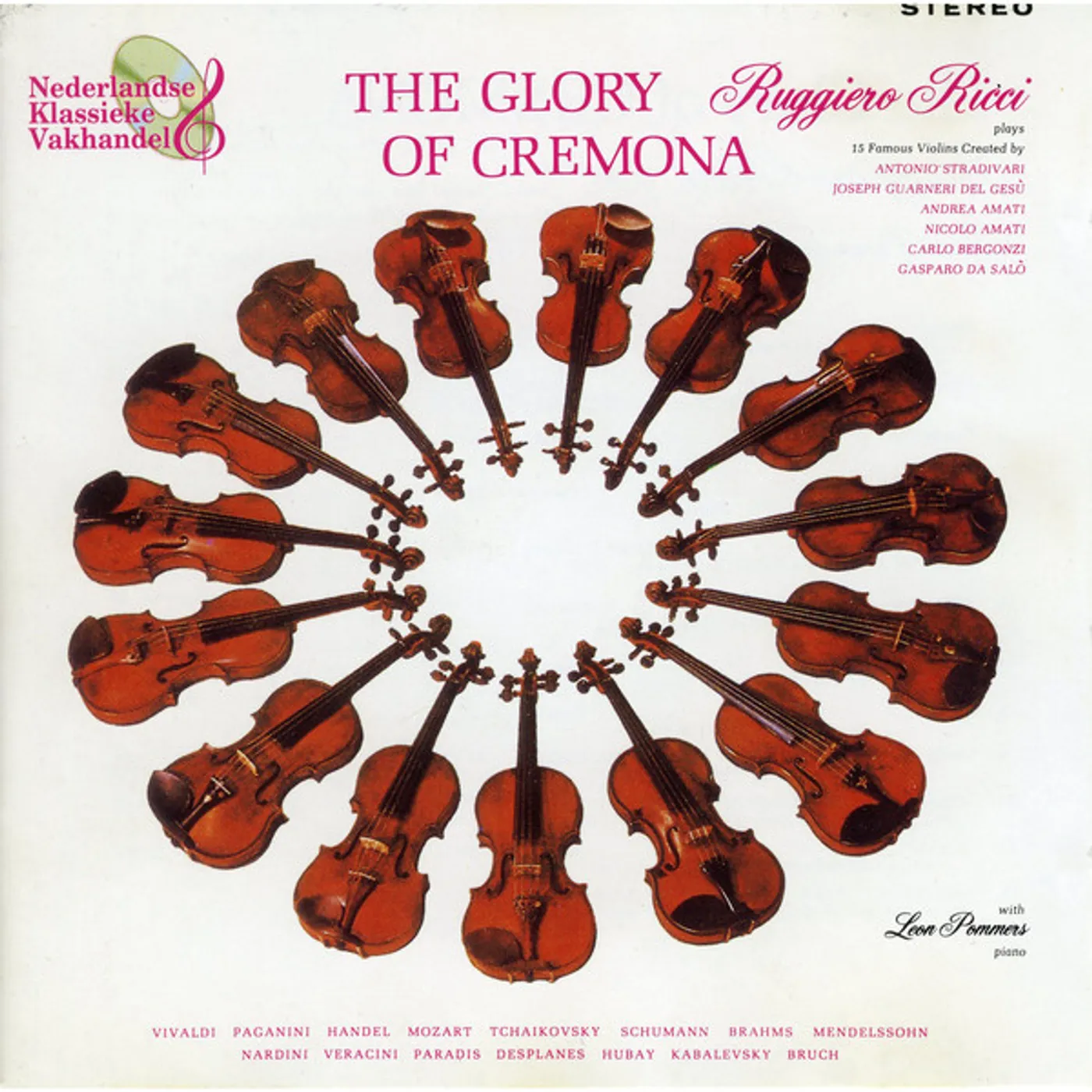 Ruggiero Ricci GLORY OF CREMONA Vinyl Record