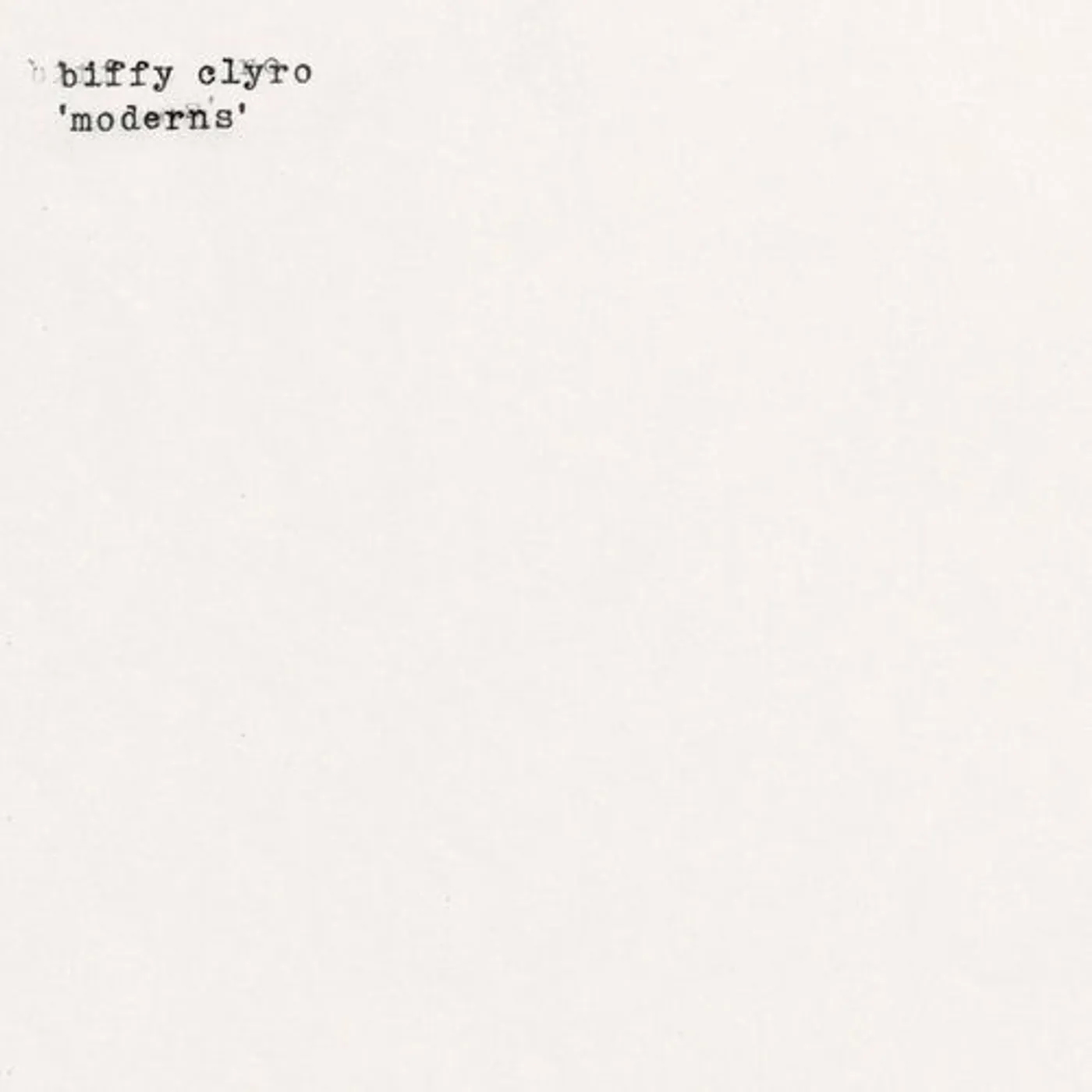 Biffy Clyro MODERNS Vinyl Record