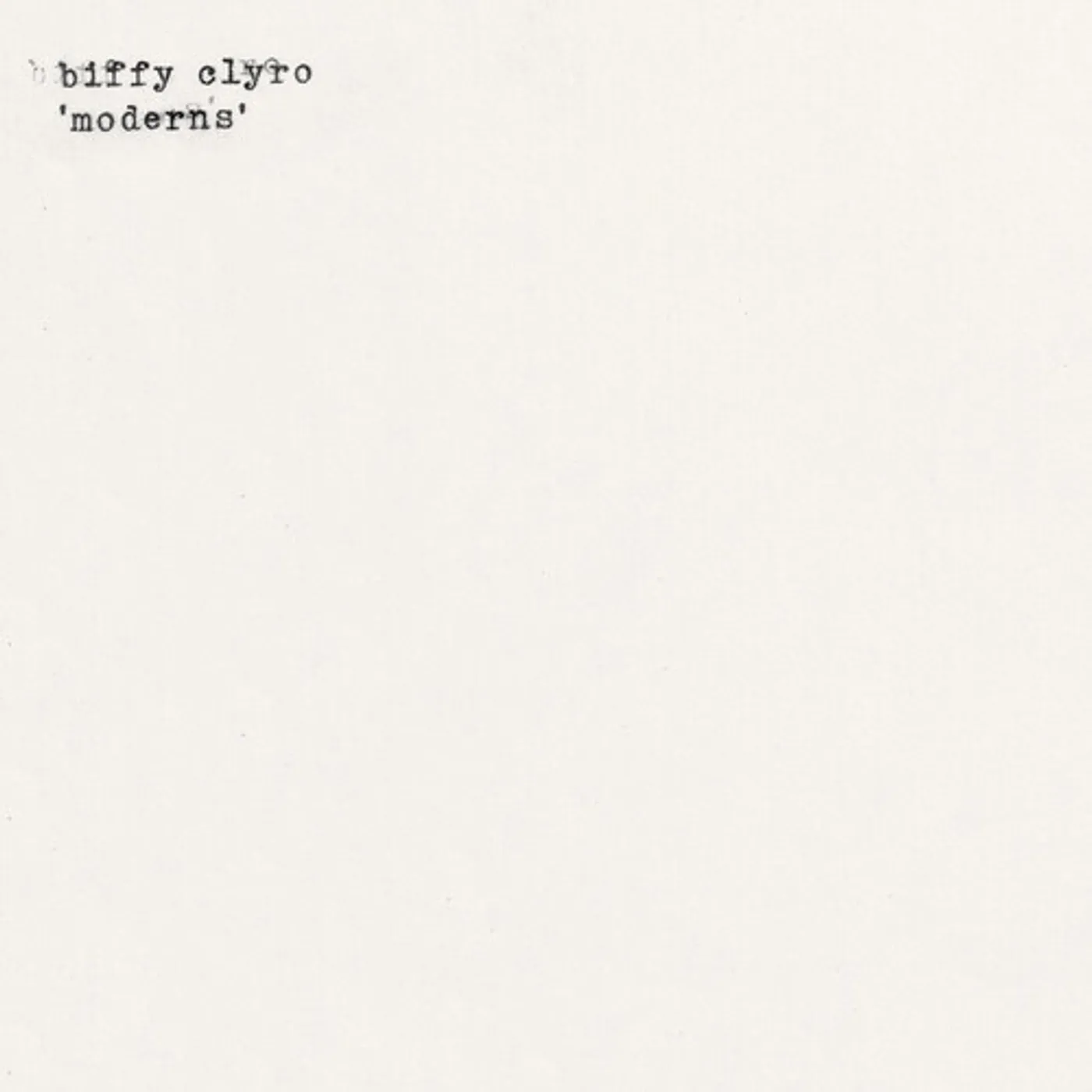 Biffy Clyro MODERNS Vinyl Record
