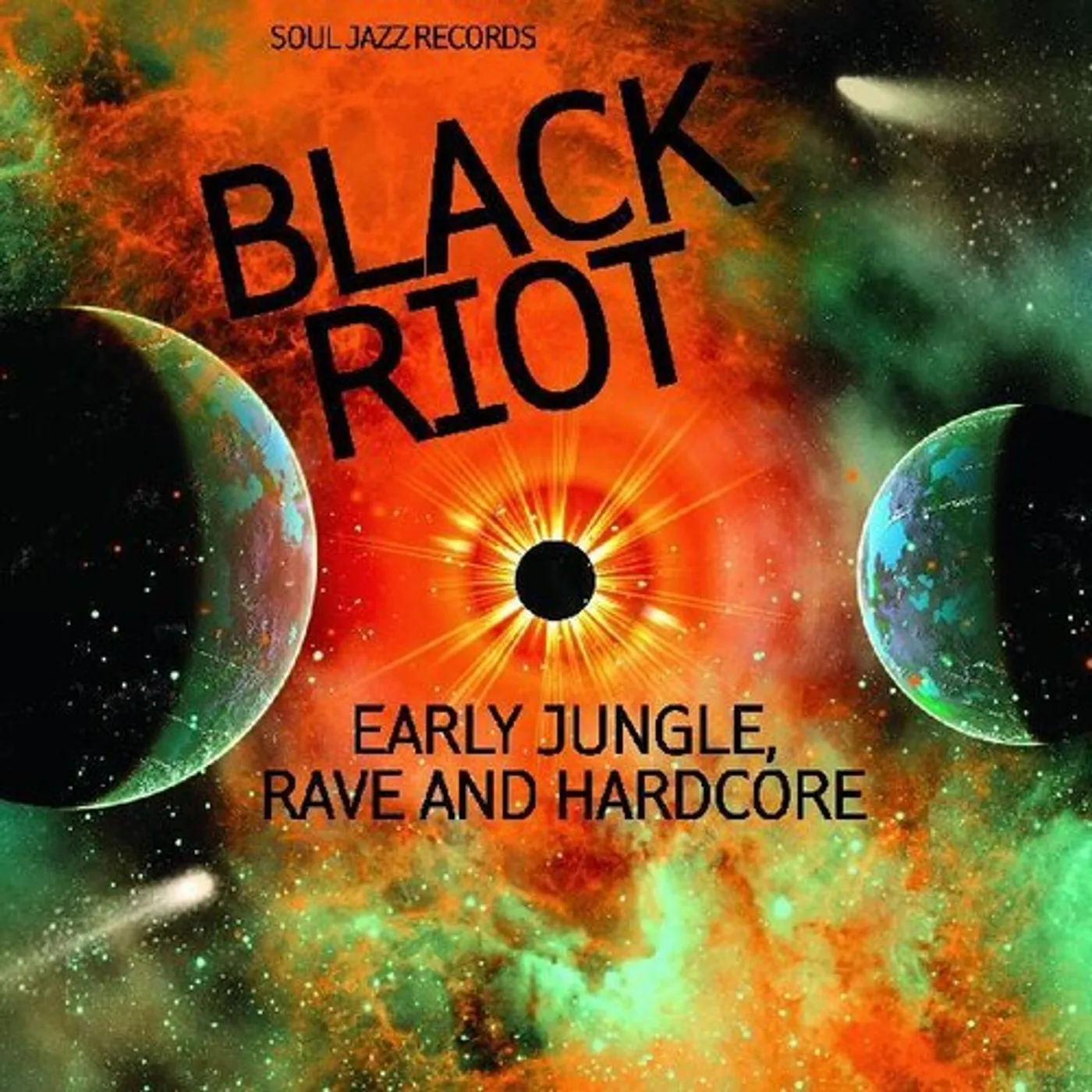 Soul Jazz Records Presents BLACK RIOT: EARLY JUNGLE, RAVE & HARDCORE (MINI GRAPHIC NOVEL) CD