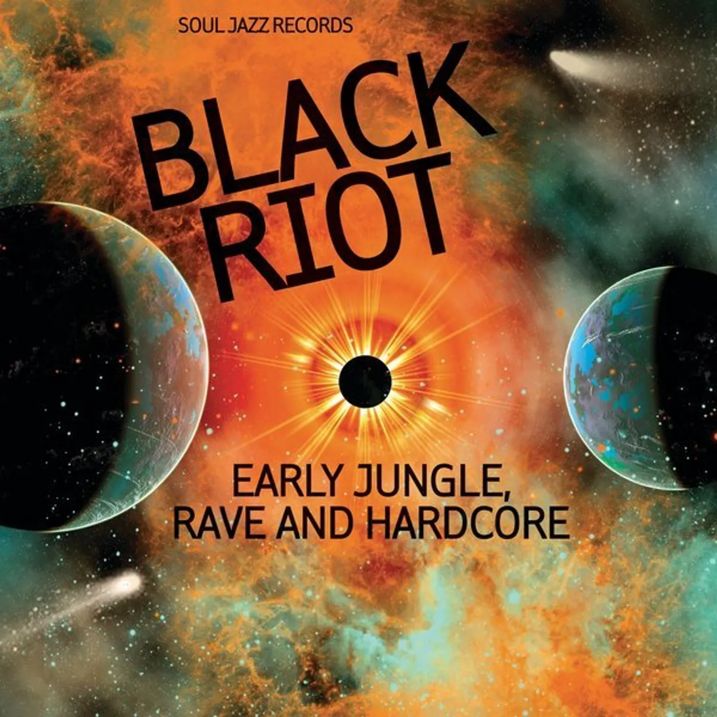 Soul Jazz Records Presents BLACK RIOT: EARLY JUNGLE, RAVE & HARDCORE (2LP/DL CARD/MINI GRAPHIC NOVEL) Vinyl Record