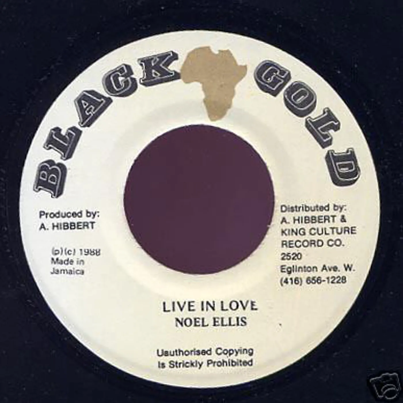 Noel Ellis Live In Love Vinyl Record