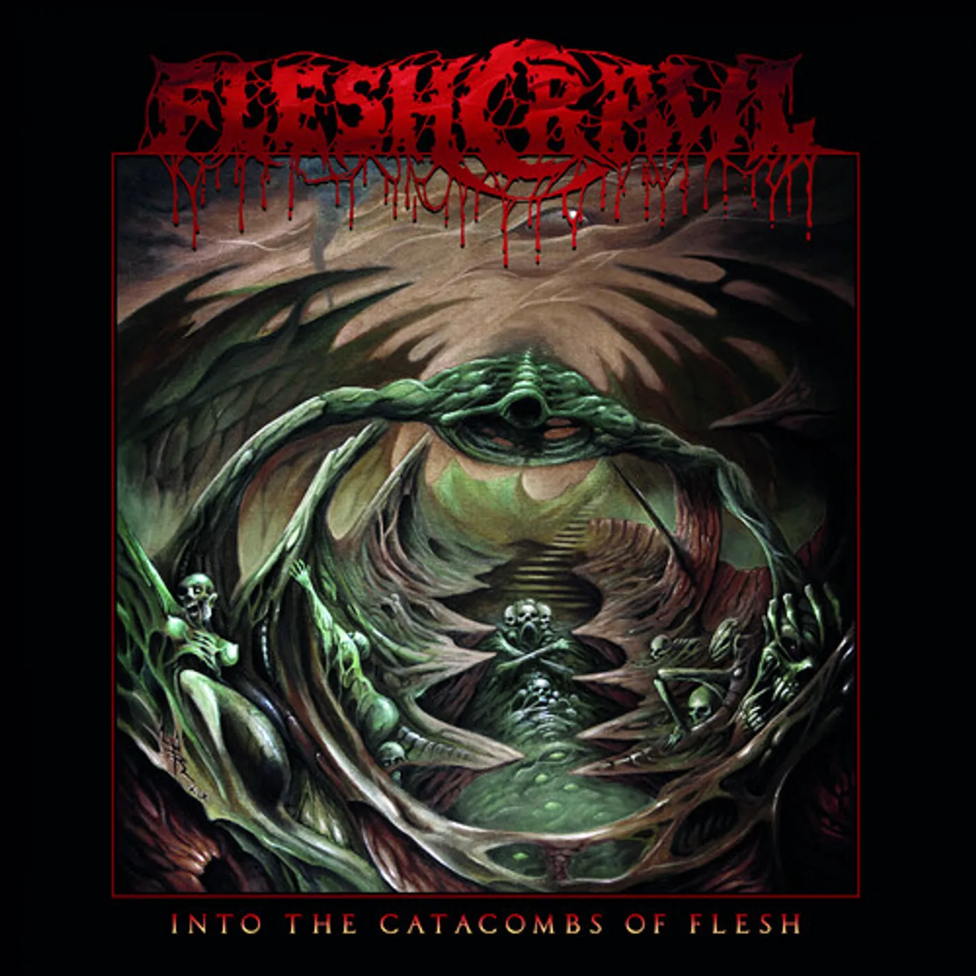 Fleshcrawl Into the Catacombs of Flesh Vinyl Record
