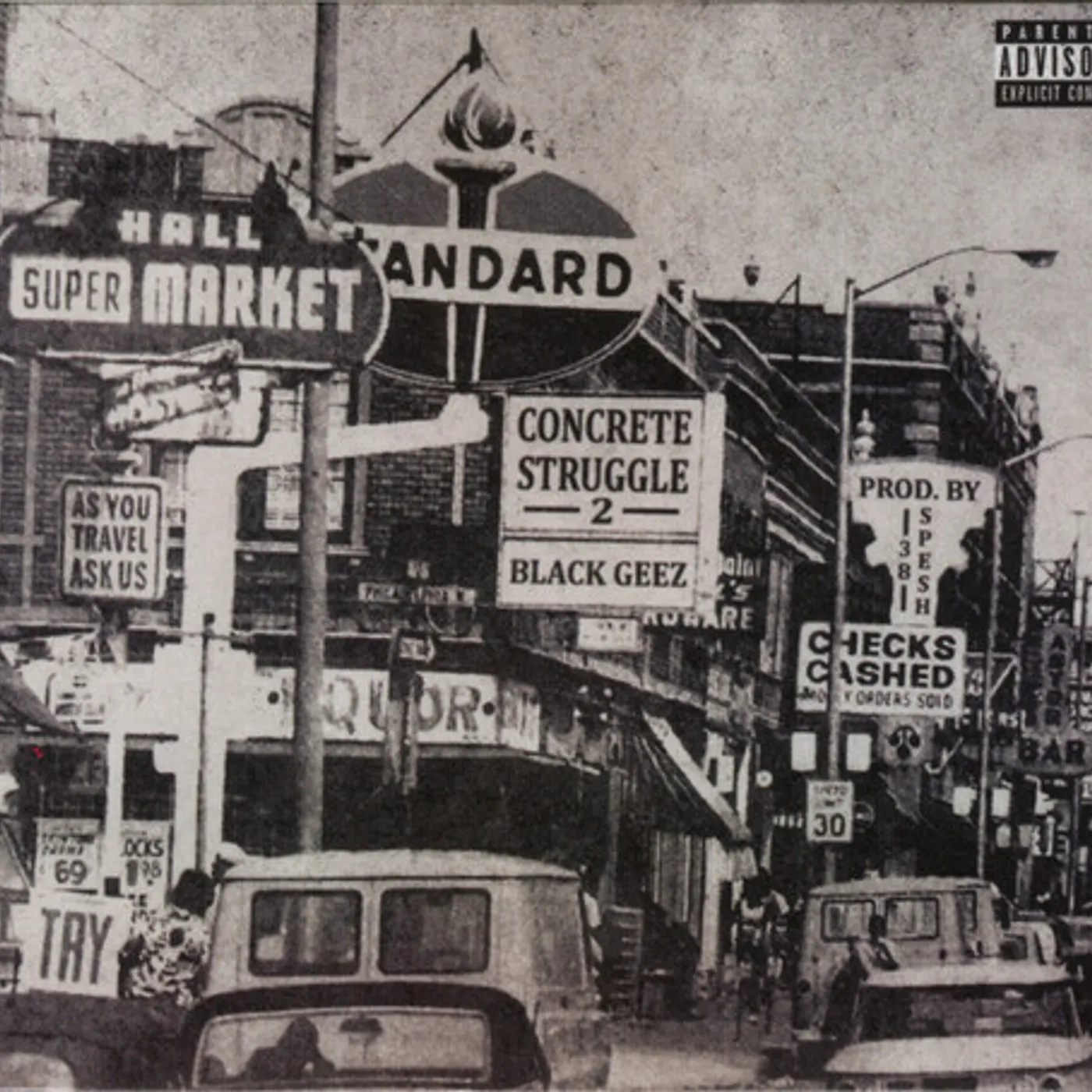 Black Geez CONCRETE STRUGGLES 2 CD