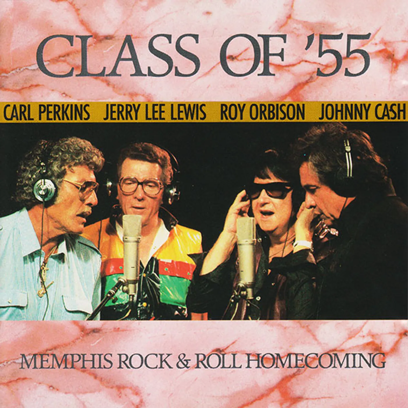 Johnny Cash CLASS OF 55: MEMPHIS ROCK & ROLL HOMECOMING (1986) Vinyl Record