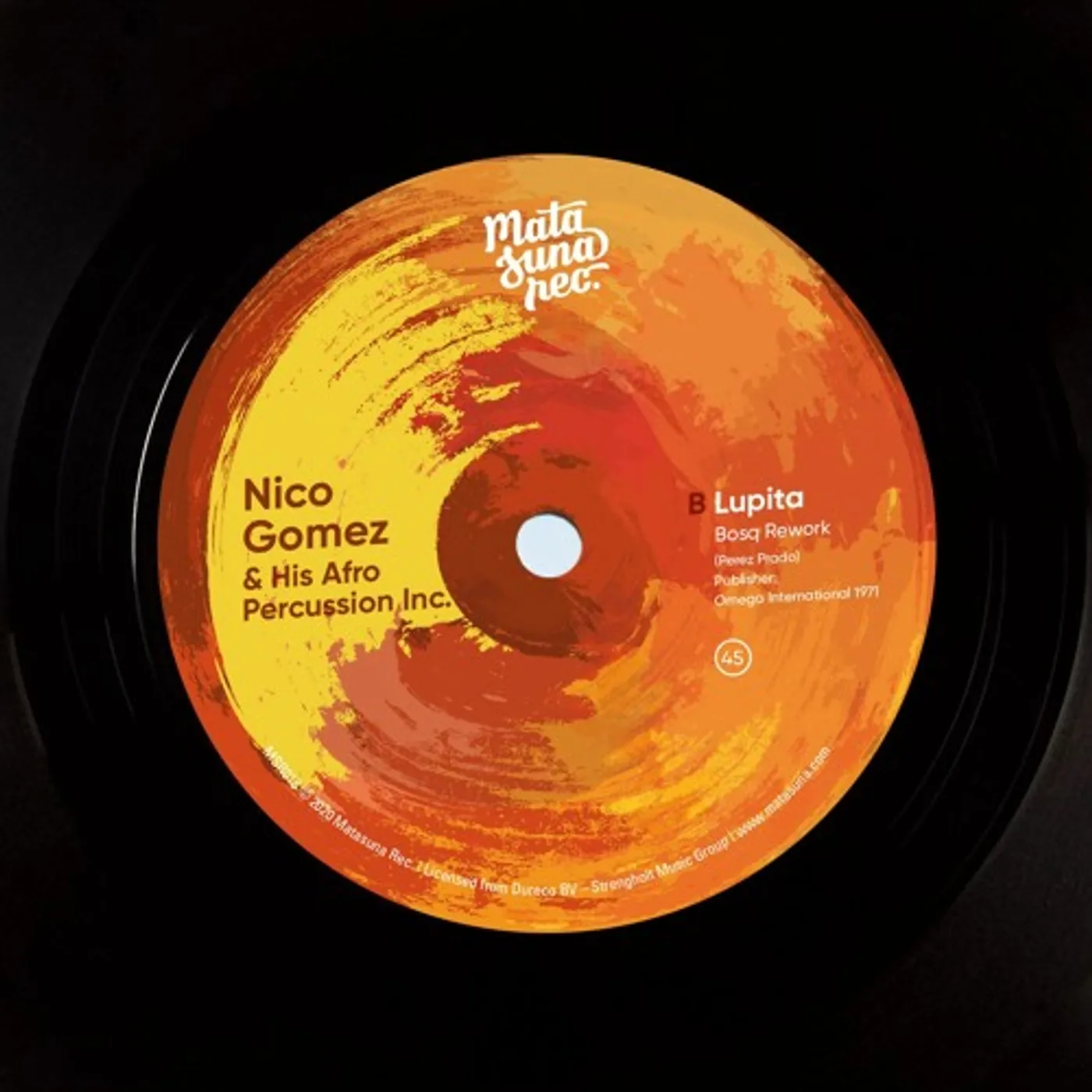 Nico Gomez And His Afro Percussion Inc. LUPITA Vinyl Record