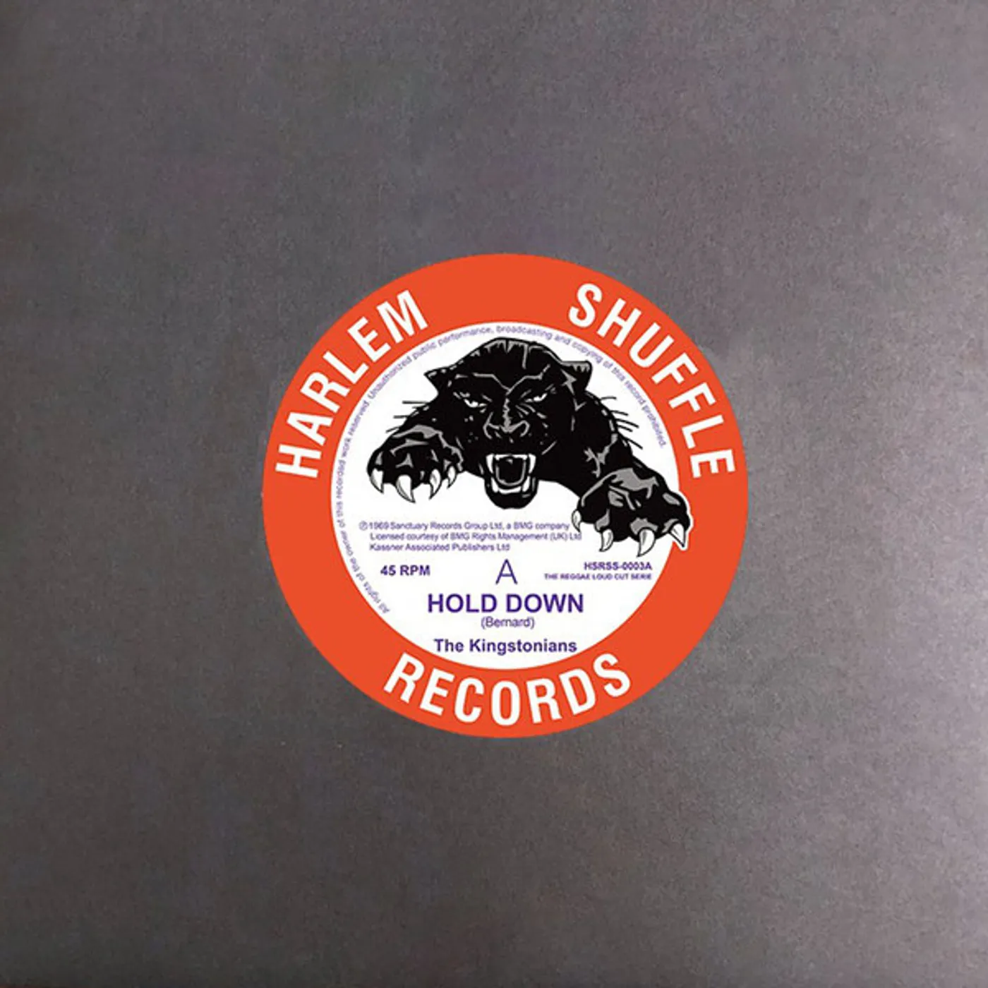 The Kingstonians HOLD DOWN / NICE NICE Vinyl Record