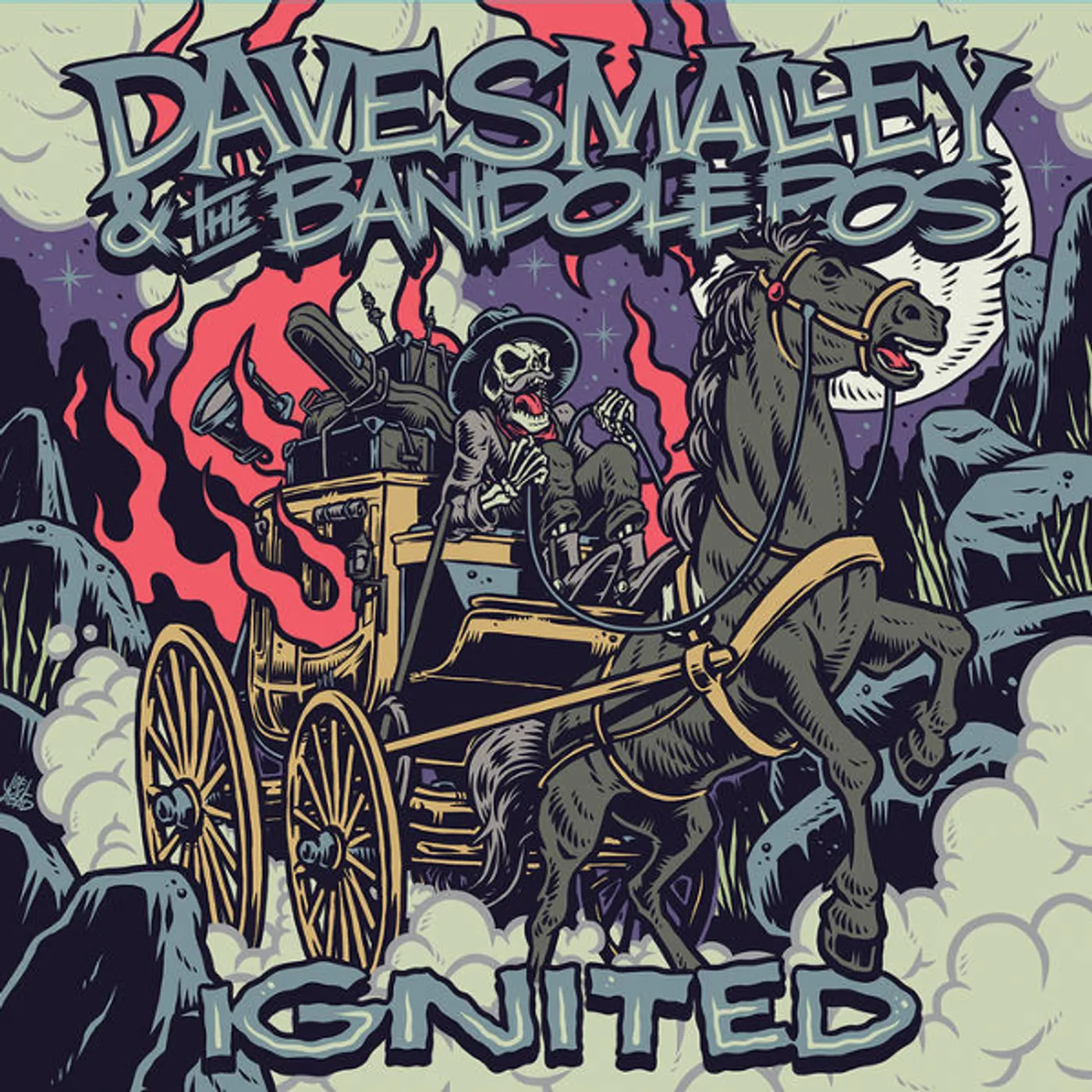 DAVE SMALLEY & THE BANDOLEROS IGNITED Vinyl Record