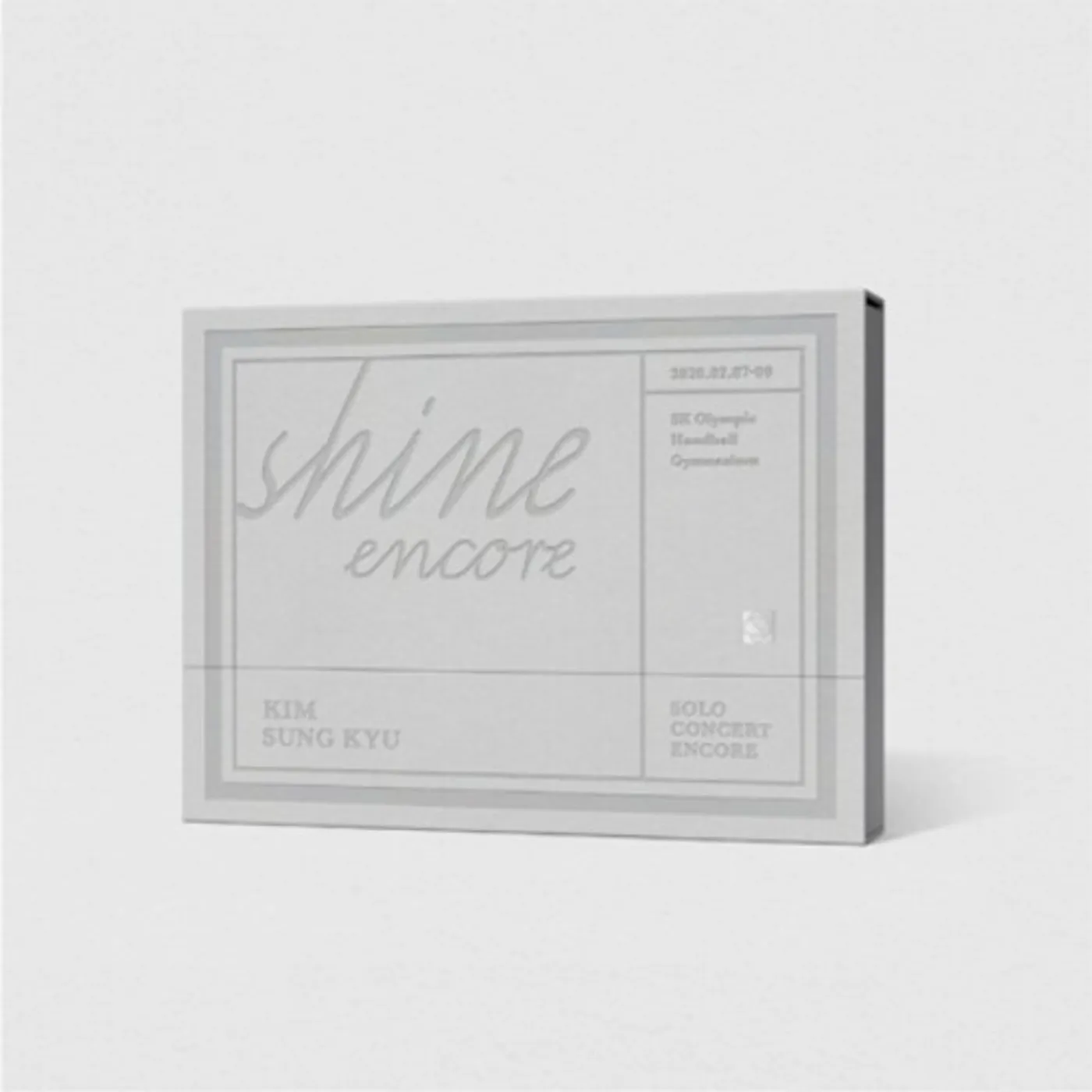 Kim Sung Kyu SOLO CONCERT SHINE ENCORE DVD