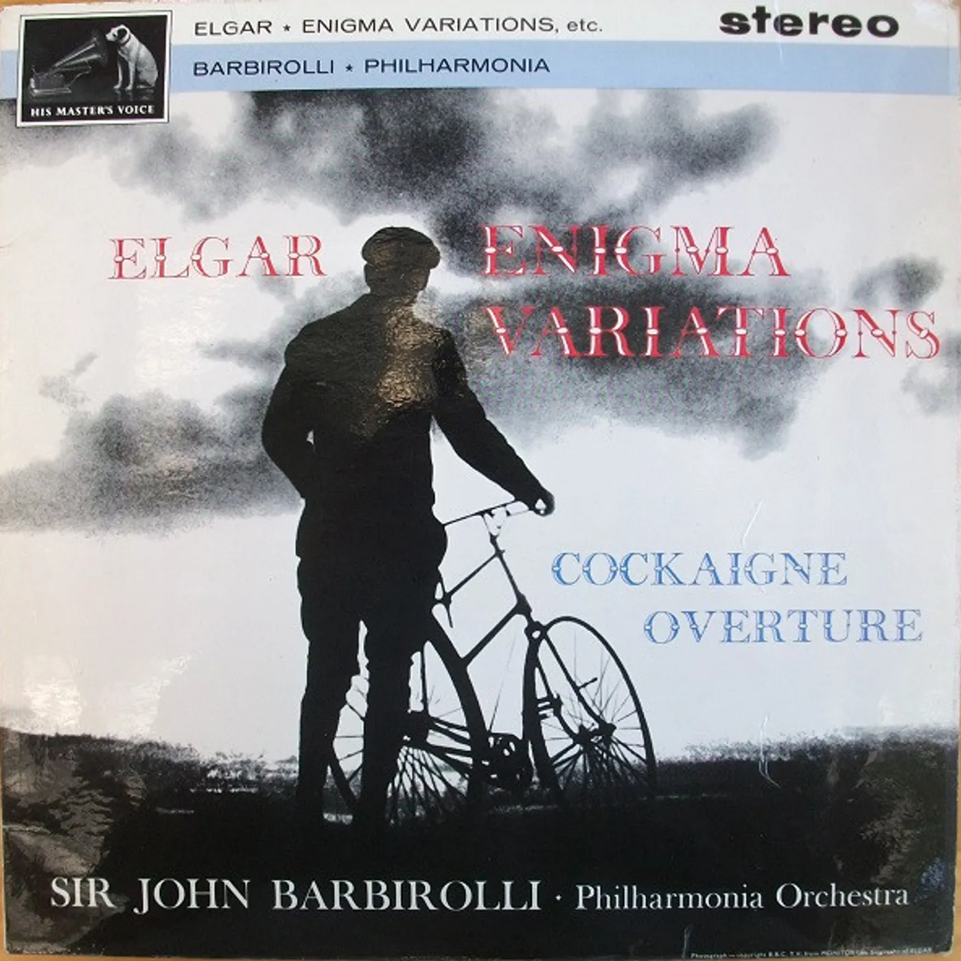 John Barbirolli ELGAR ENIGMA VARIATIONS COCKAIGNE' OVERTURE Vinyl Record