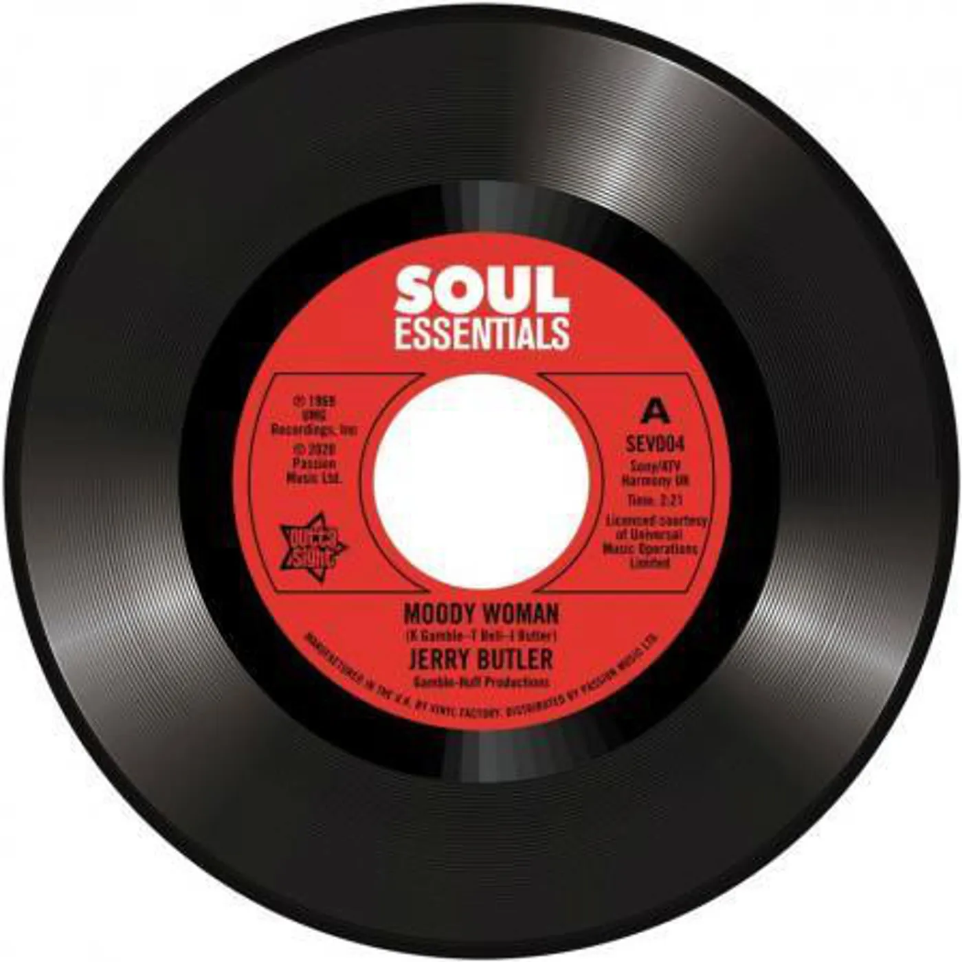 Jerry Butler MOODY WOMAN / STOP STEPPIN ON MY DREAMS Vinyl Record