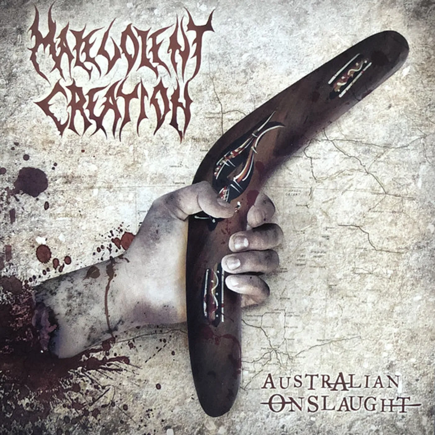 Malevolent Creation AUSTRALIAN ONSLAUGHT Vinyl Record