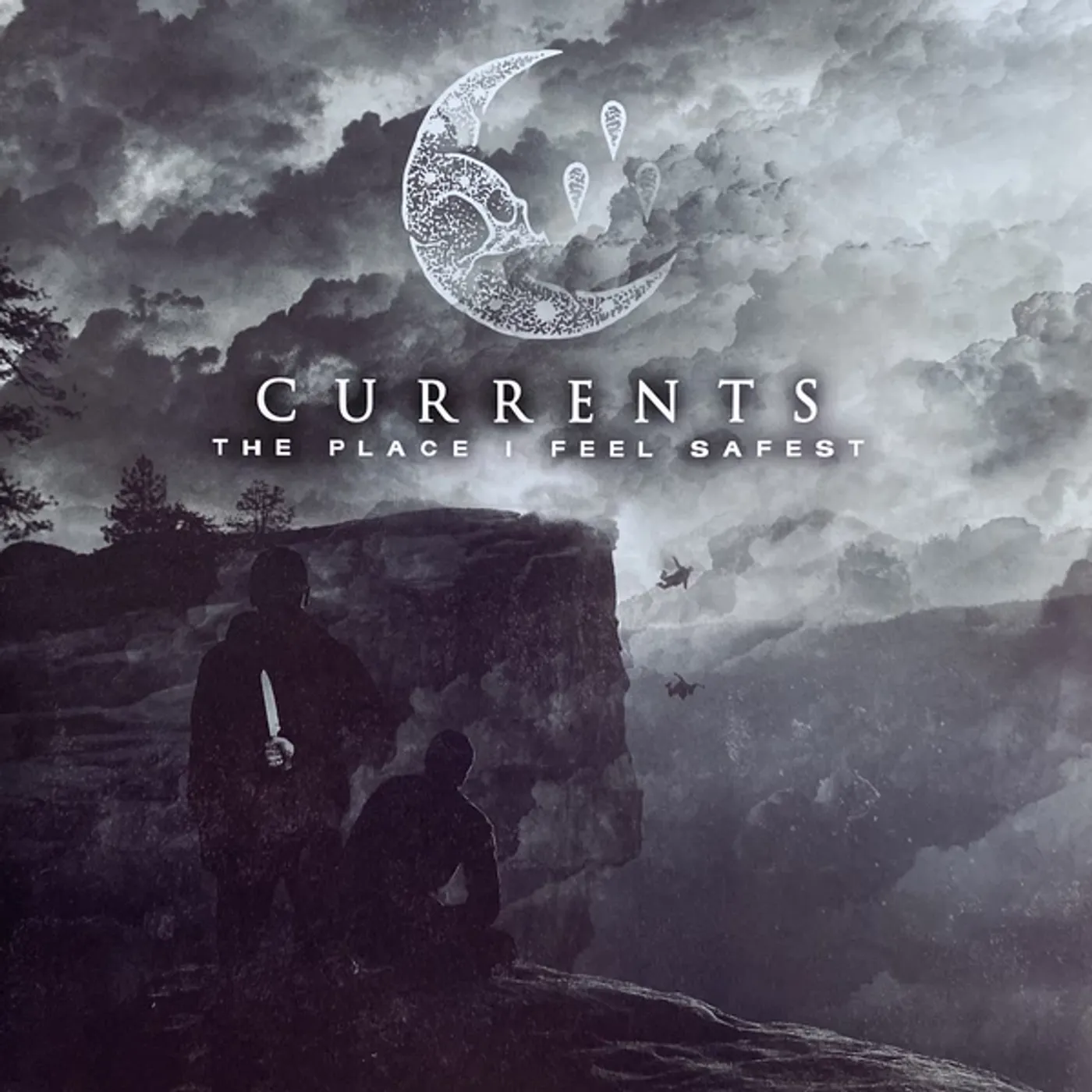 Currents PLACE I FEEL SAFEST (CLEAR - RED & BLACK SPLATTER) Vinyl Record
