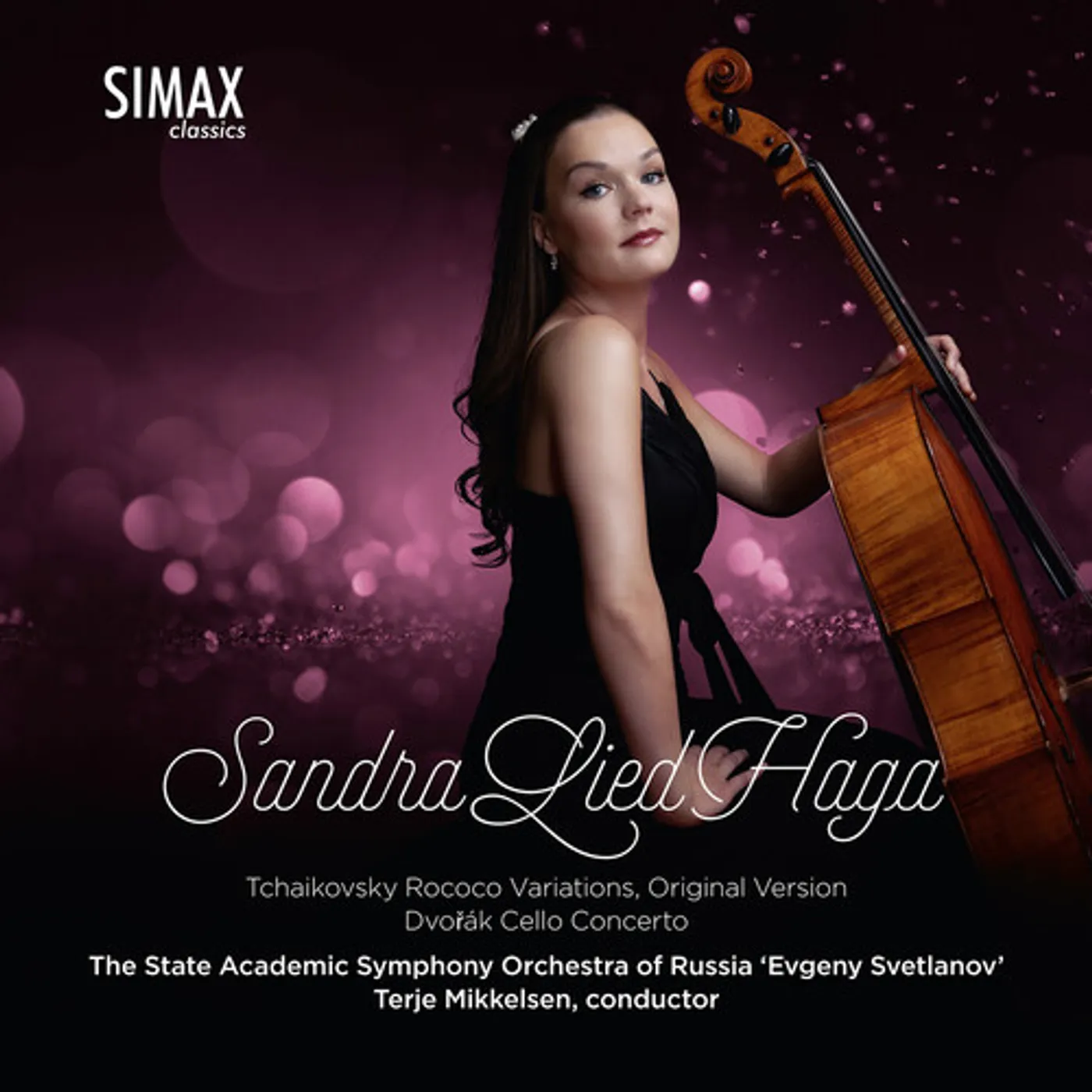 Sandra Lied Haga TCHAIKOVSKY: VARIATIONS ON A ROCOCO THEME ORIGINAL / DVORAK: CONCERTO FOR CELLO & ORCHESTRA BMINOR CD