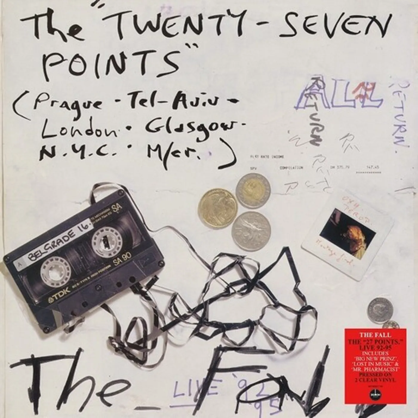 The Fall TWENTY-SEVEN POINTS: LIVE 92-95 Vinyl Record