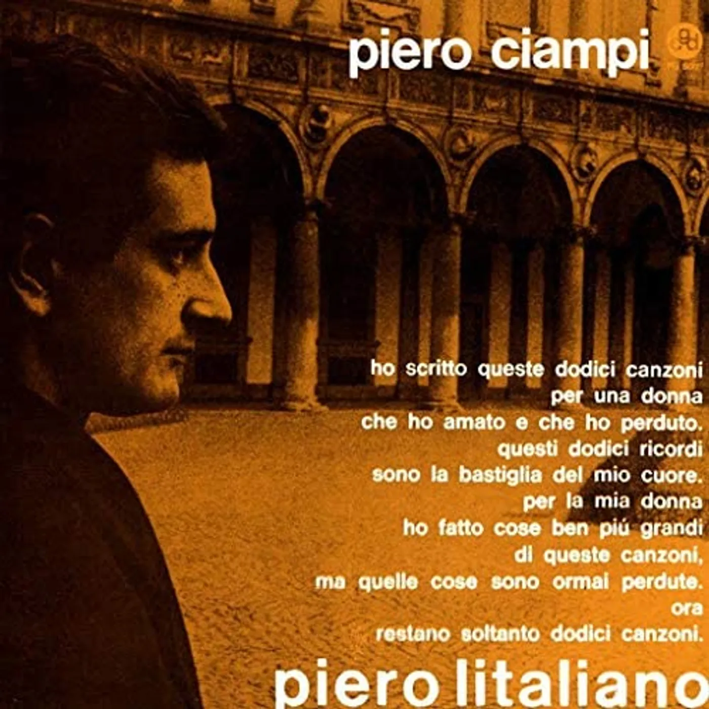 Piero Ciampi PIERO L'ITALIANO Vinyl Record