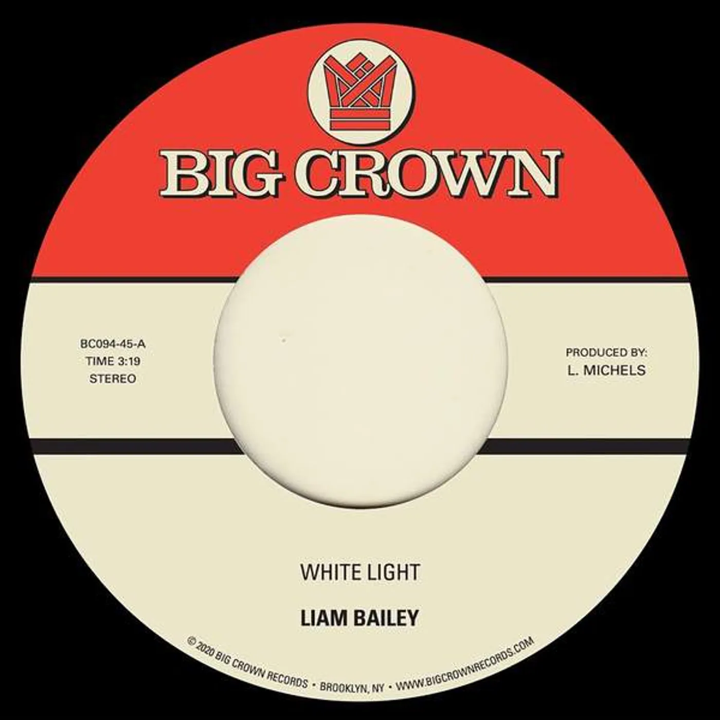 Liam Bailey WHITE LIGHT / COLD & CLEAR Vinyl Record