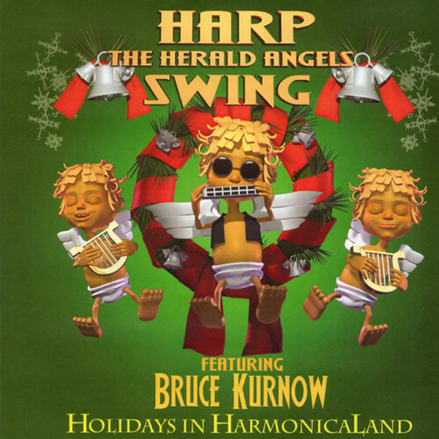 Bruce Kurnow HARP THE HERALD ANGELS SWING CD