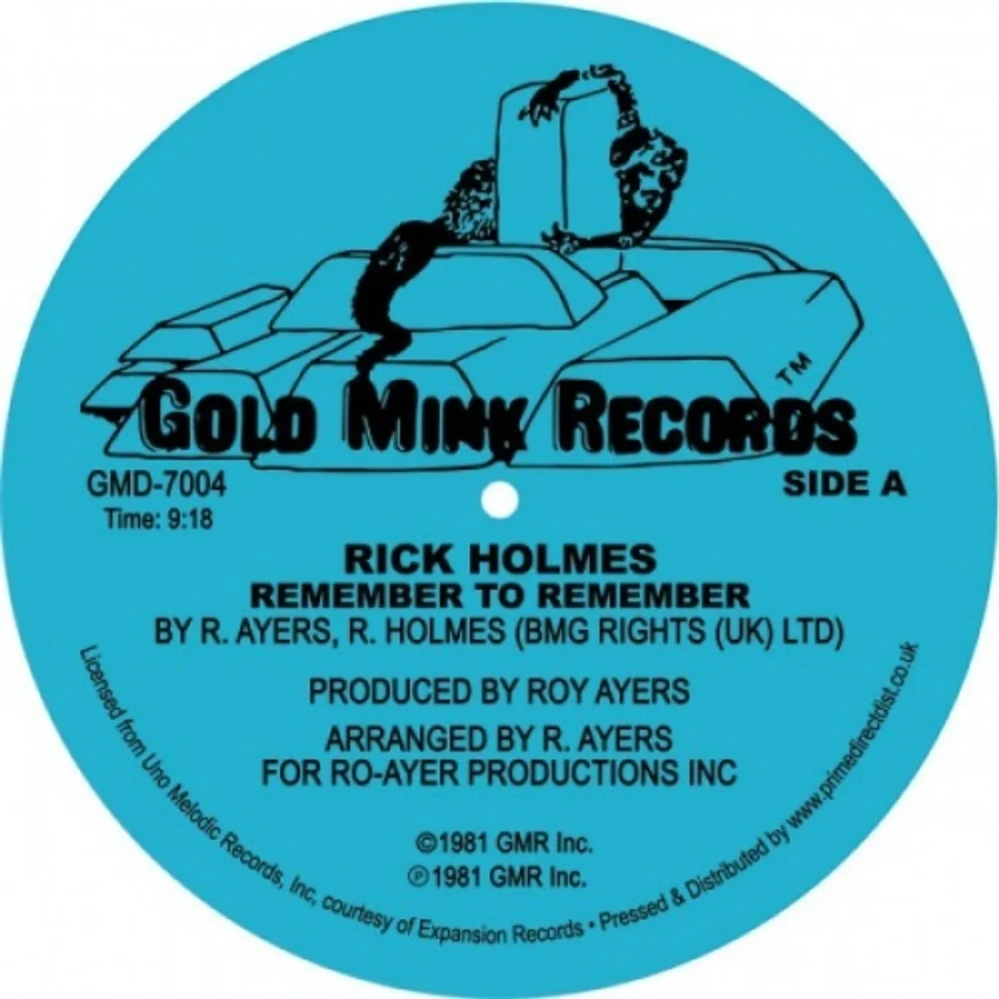 Rick Holmes Remember To Remember Vinyl Record