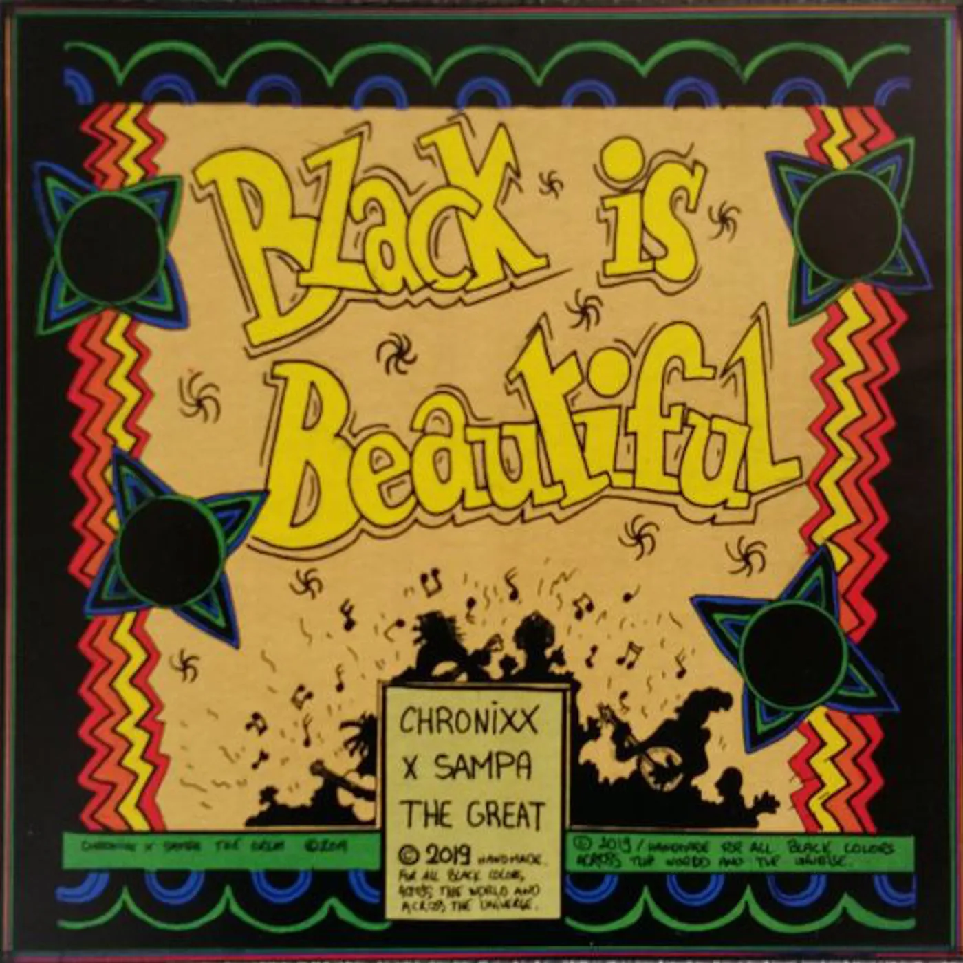 Chronixx / Sampa The Great / Raiza Biza / Oddisee BLACK IS BEAUTIFUL REMIX / TROUBLE Vinyl Record