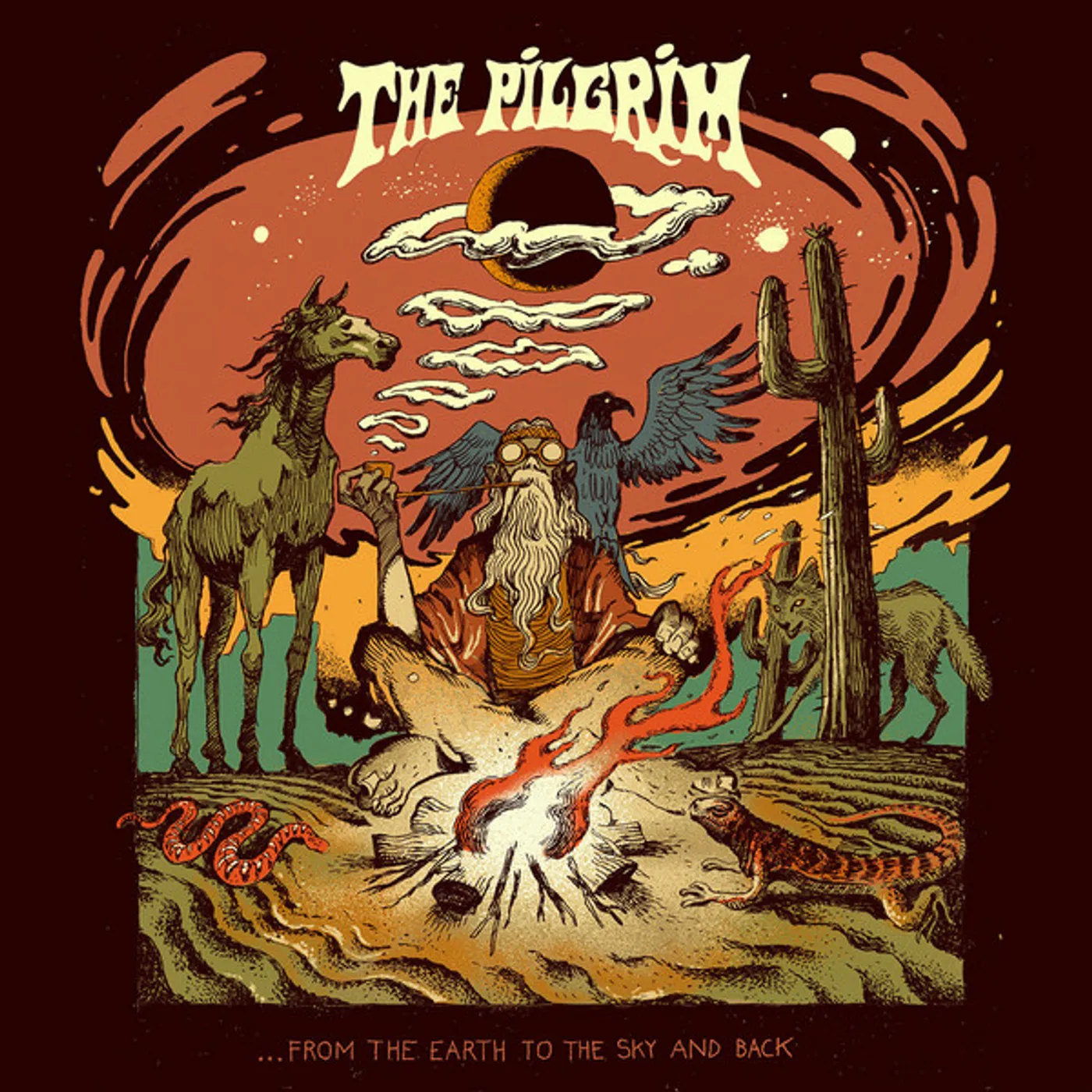 The Pilgrim FROM THE EARTH TO THE SKY & BACK (YELLOW WITH BLACK SPLATTER VINYL) Vinyl Record