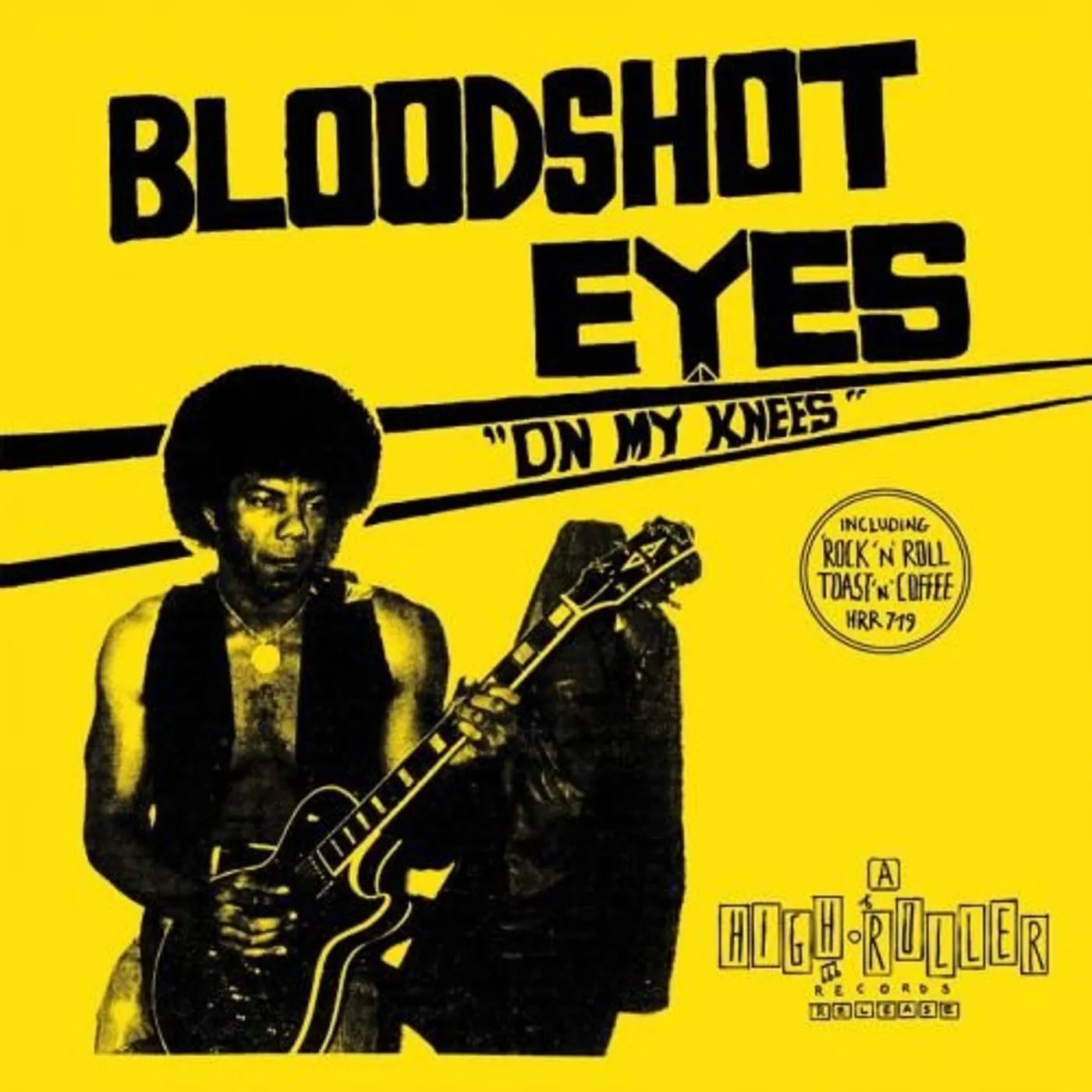 Bloodshot Eyes ON MY KNEES (BLUE VINYL) Vinyl Record