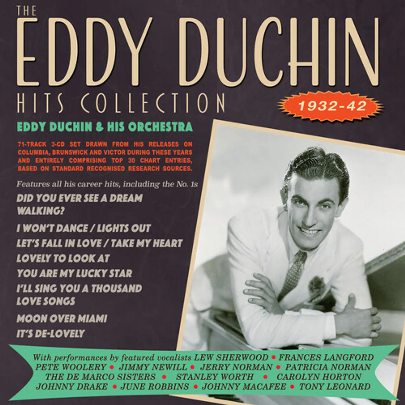 Eddy Duchin & His Orchestra EDDY DUCHIN HITS COLLECTION 1932-42 CD