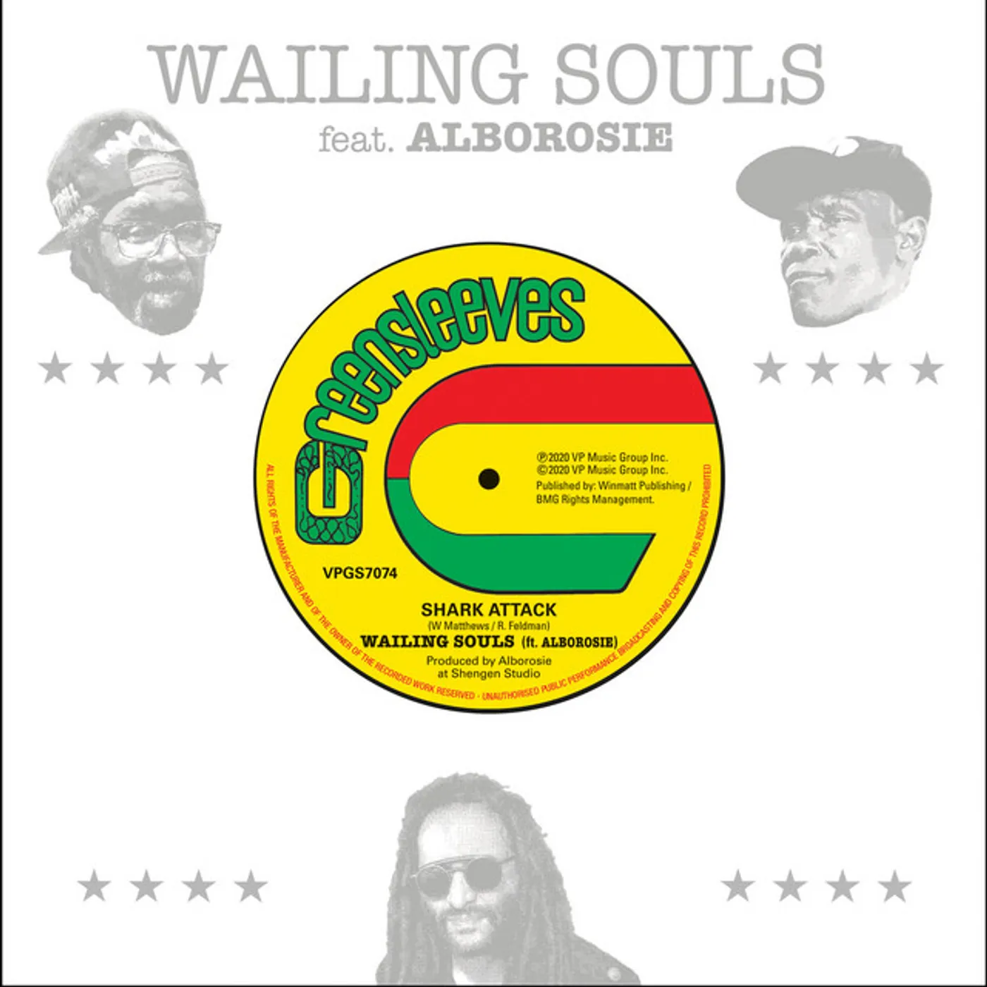 Wailing Souls / Alborosie SHARK ATTACK Vinyl Record
