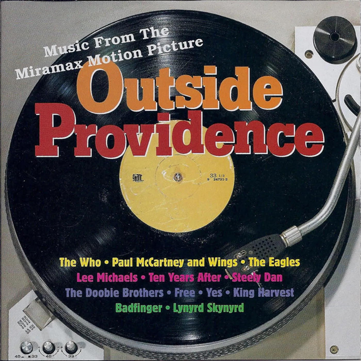 OUTSIDE PROVIDENCE (MUSIC FROM MIRAMAX MOTION PIC) Vinyl Record
