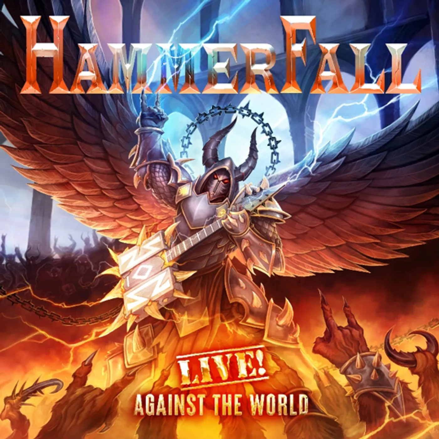 HammerFall LIVE AGAINST THE WORLD Vinyl Record