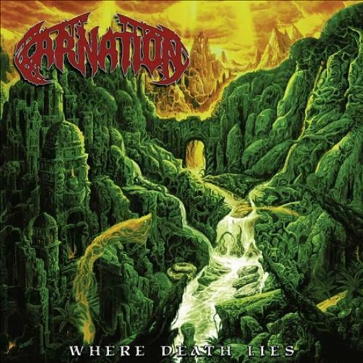 Carnation WHERE DEATH LIES (RED VINYL) Vinyl Record