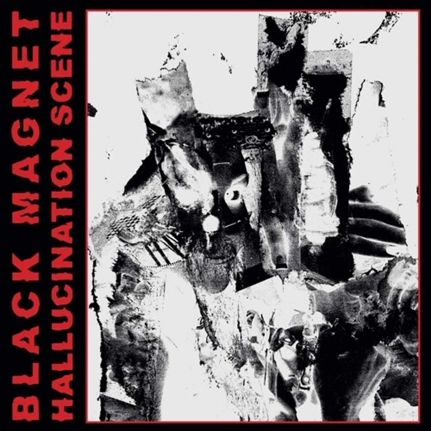 Black Magnet HALLUCINATION SCENE (RED / BLACK MERGE W/ RED) Vinyl Record