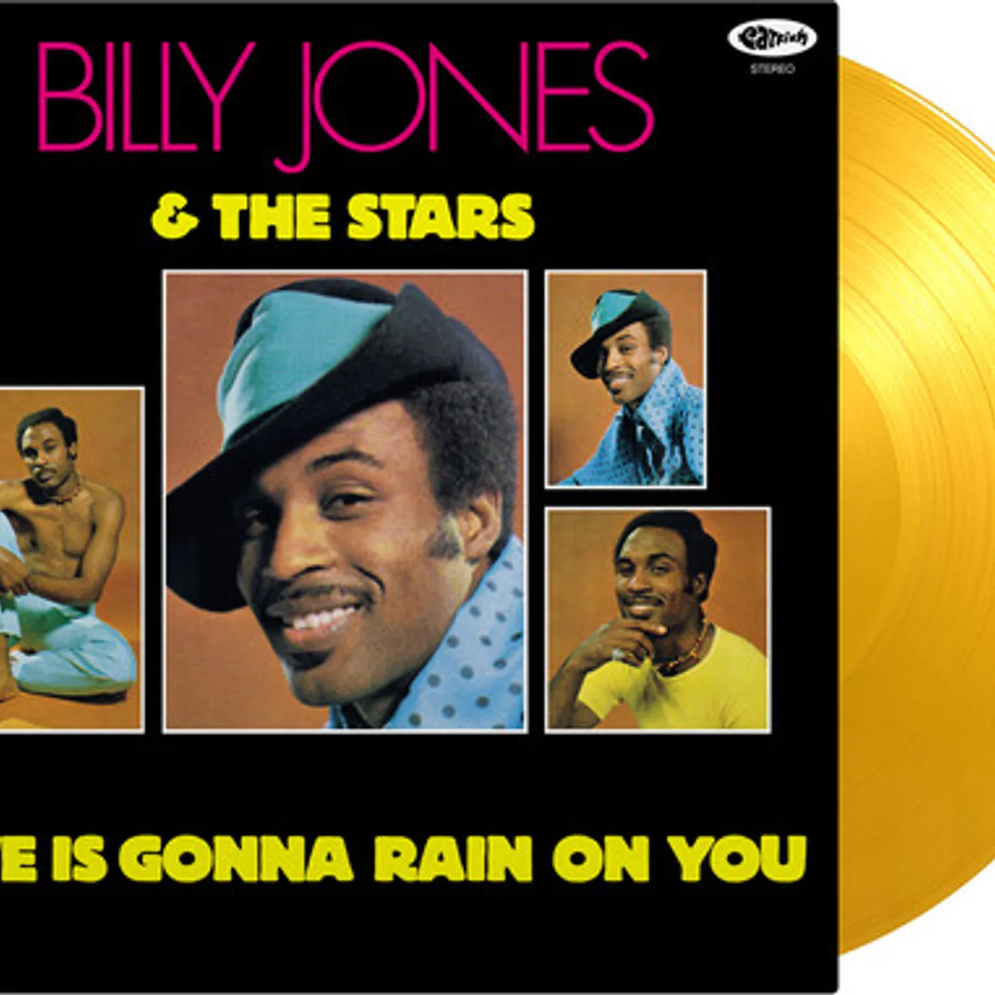 Billy Jones & The Stars LOVE IS GONNA RAIN ON YOU (YELLOW VINYL) Vinyl Record