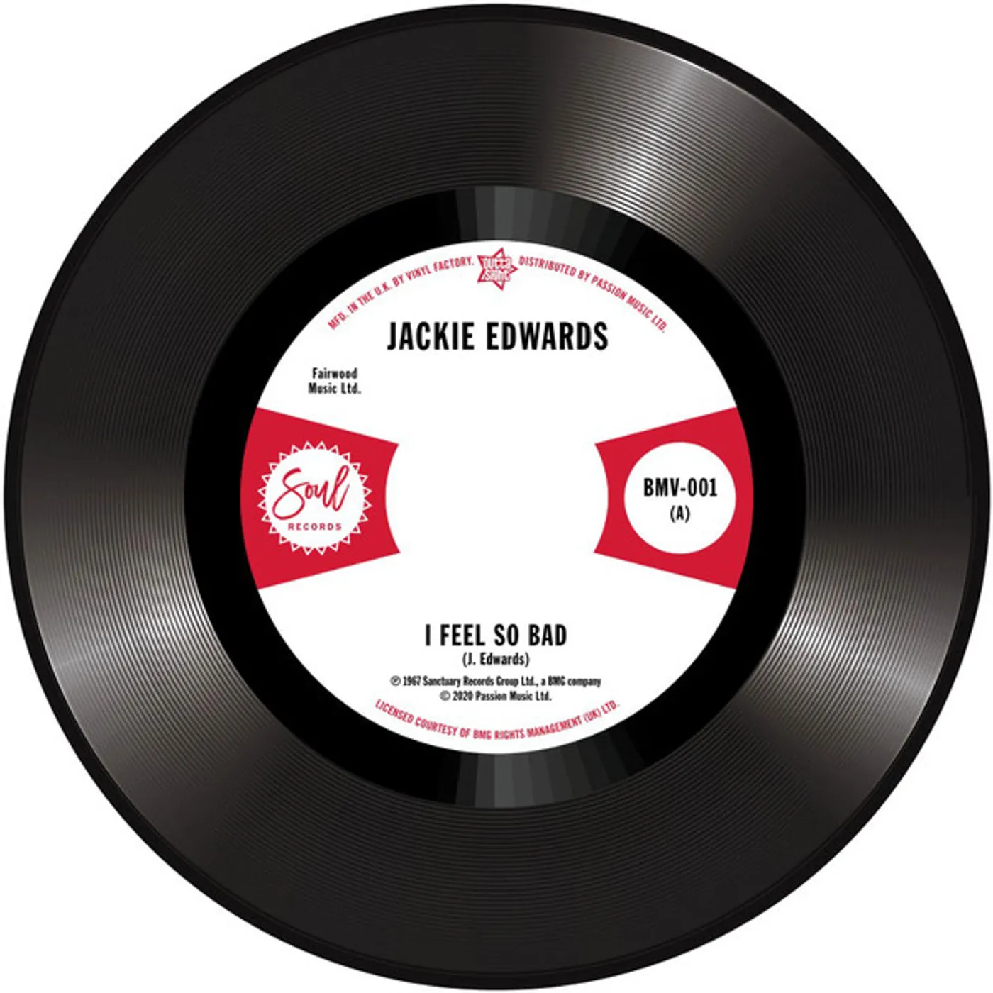 Jackie Edwards / Del Davis I Feel So Bad / Baby Don't Wake Me Vinyl Record