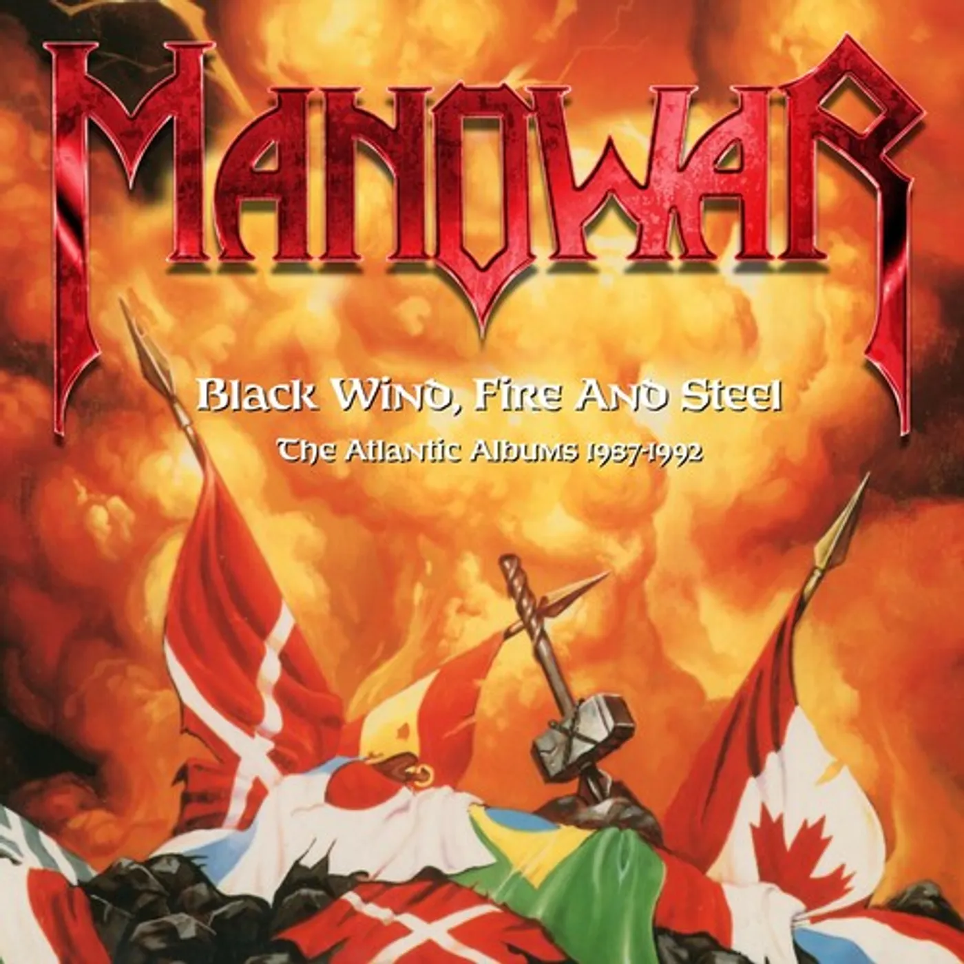 Manowar BLACK WIND FIRE & STEEL: ATLANTIC ALBUMS 1987-1992 CD