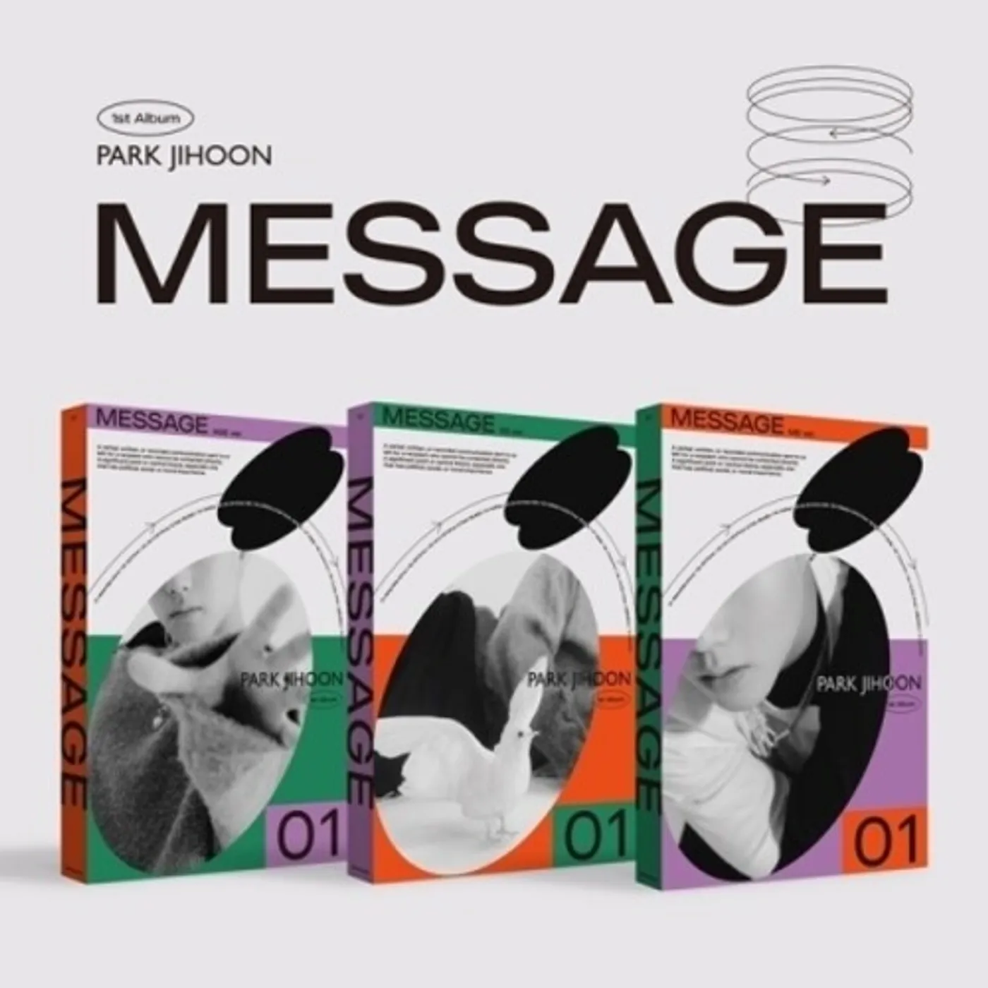 PARK JI HOON MESSAGE ME (RANDOM COVER) CD