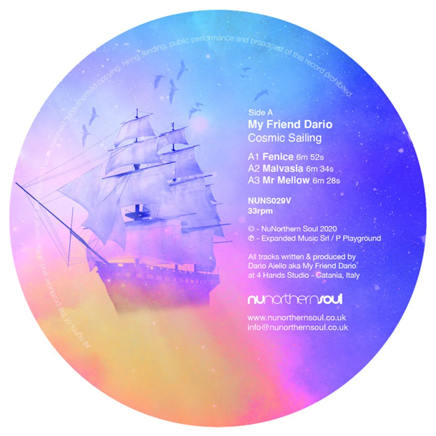 My Friend Dario Cosmic Sailing Vinyl Record