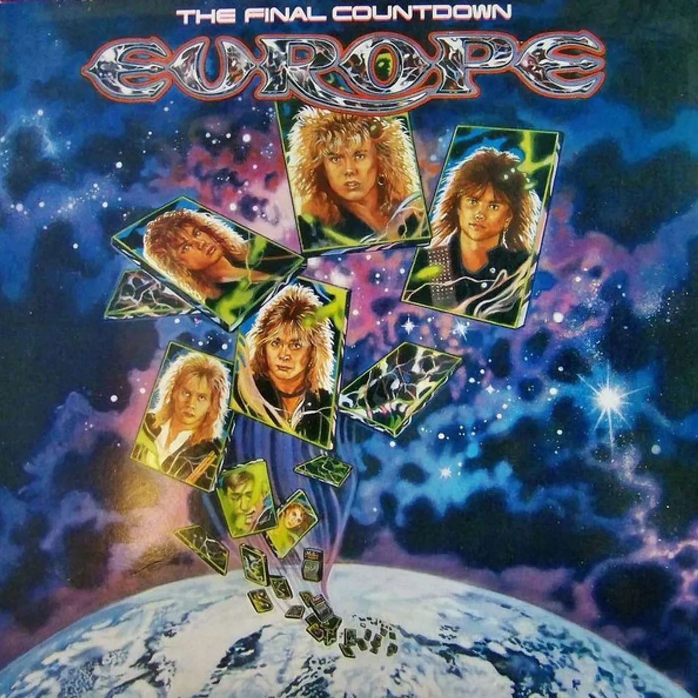 Europe The Final Countdown (Blue Splatter/Import) Vinyl Record