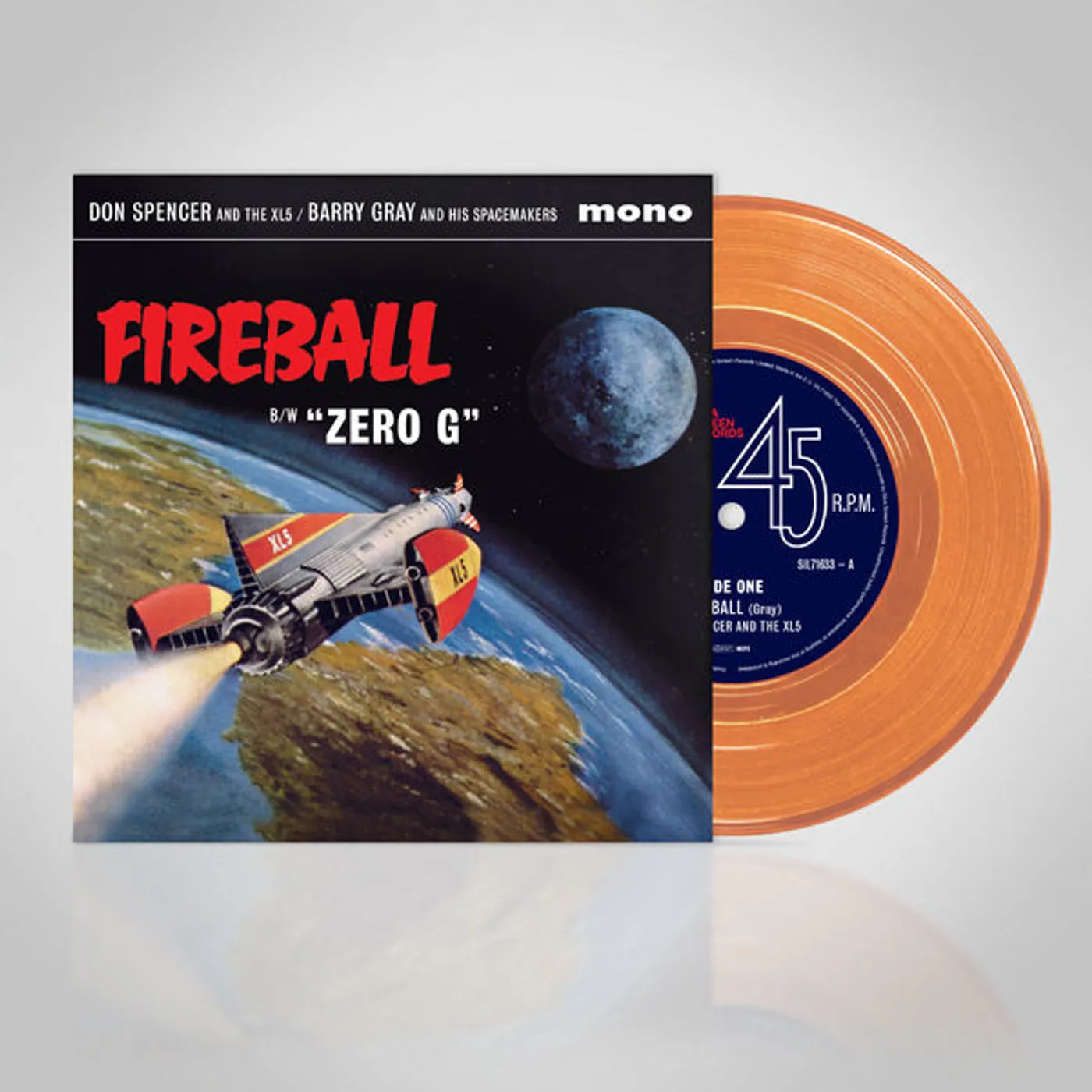 Barry Gray FIREBALL XL5 Original Soundtrack (2LP/TRANSPARENT ORANGE VINYL/GATEFOLD/LIMITED/IMPORT) Vinyl Record