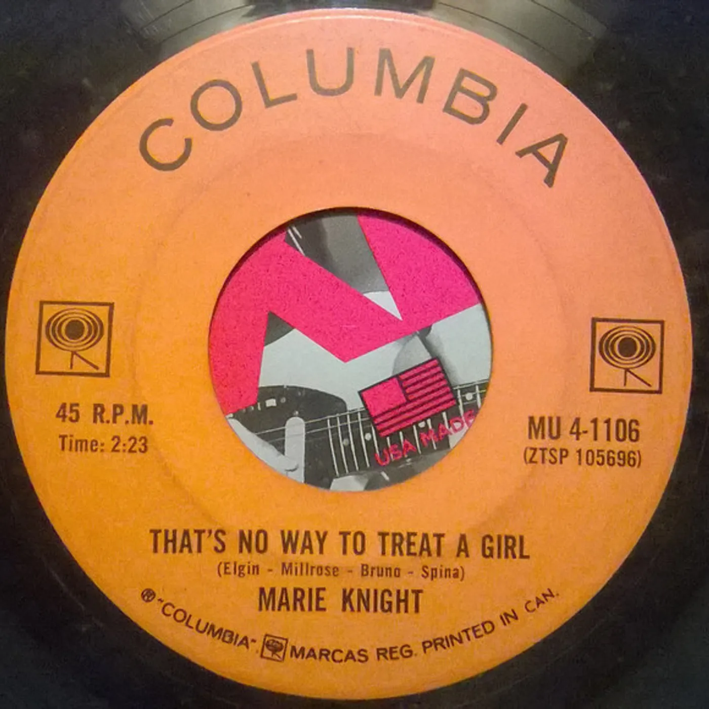 Marie Knight THAT'S NO WAY TO TREAT A GIRL / SAY IT AGAIN Vinyl Record