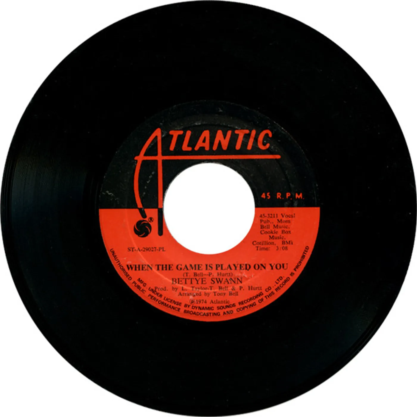 Bettye Swann WHEN THE GAME IS PLAYED ON YOU Vinyl Record